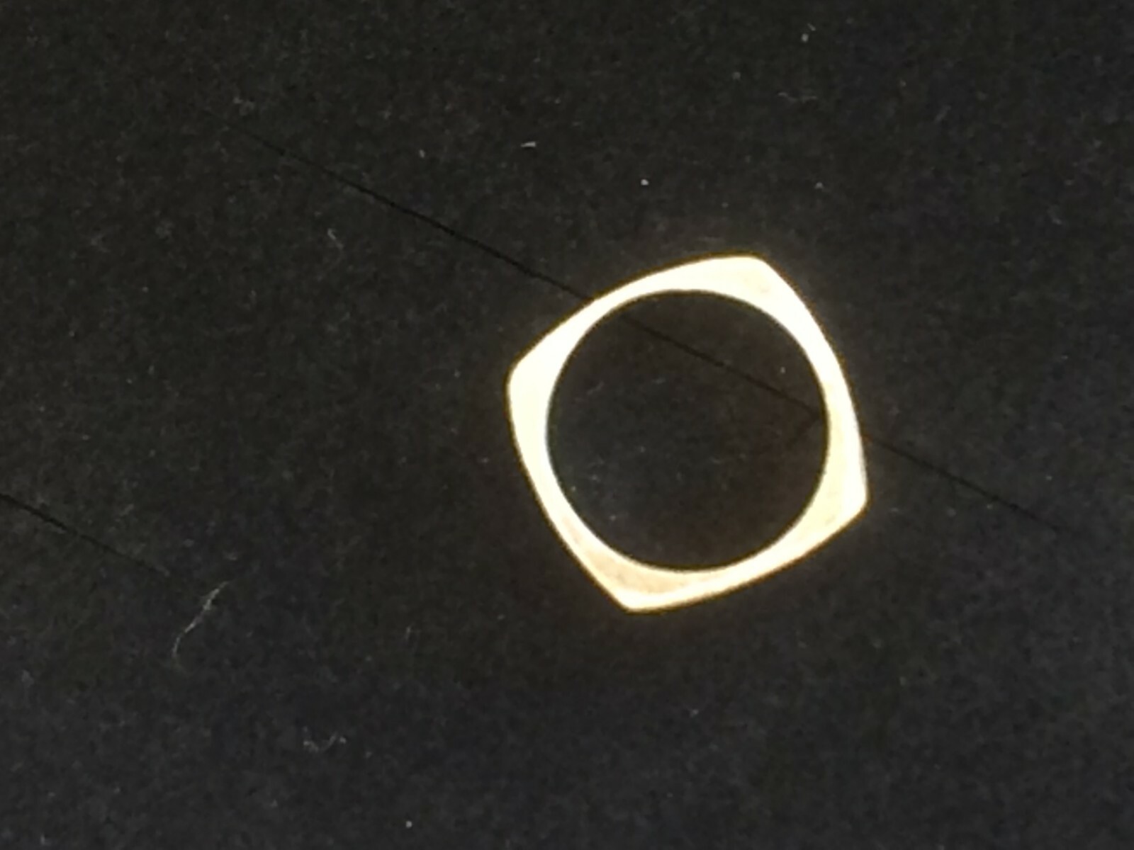 Solid Silver Ring 925 Hallmarked Square Silver 9g! 18mm Internal Dimension