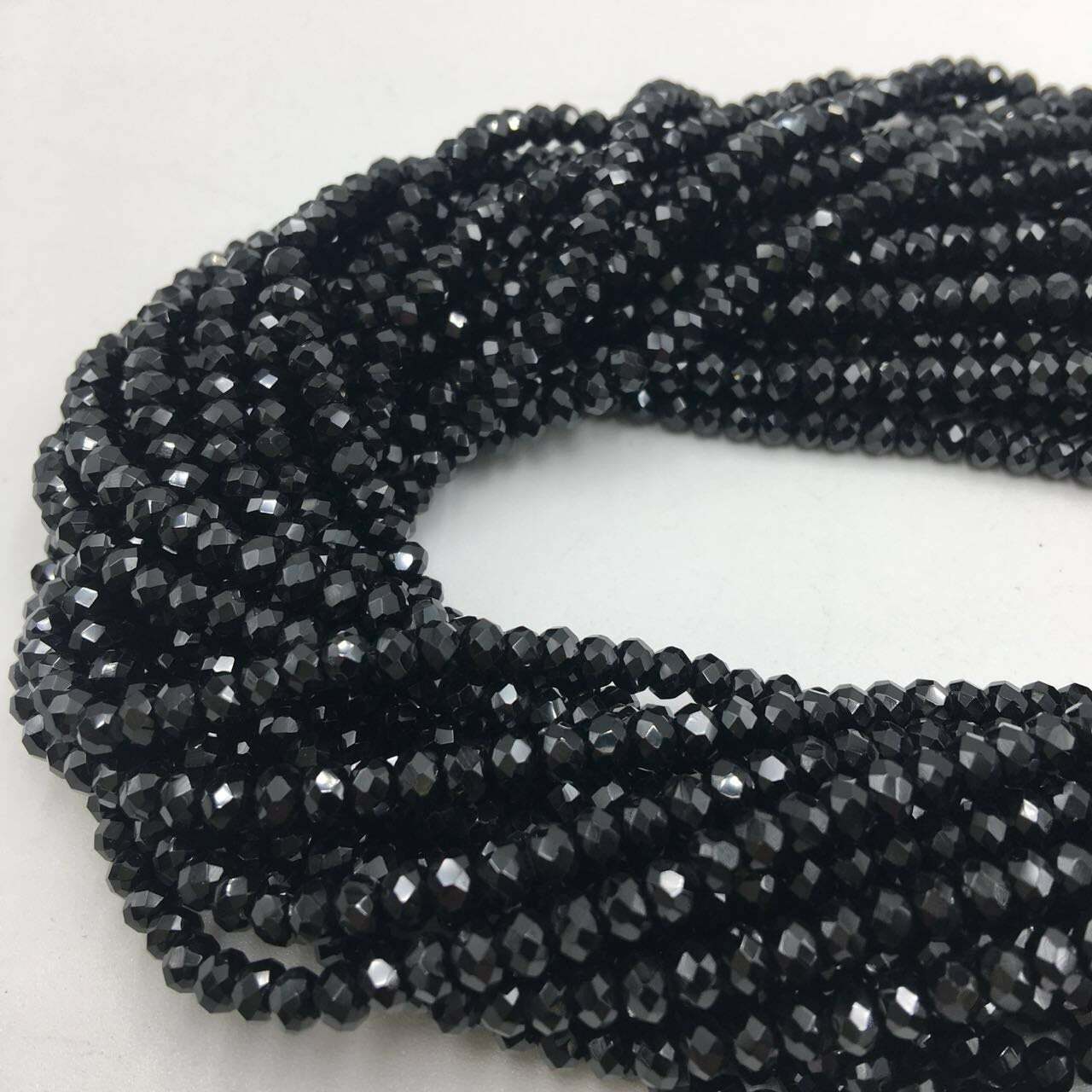 Natural Spinel Faceted Rondelle Beads 1x2mm 2x3mm 3x4mm 4x6mm 15.5″ Strand