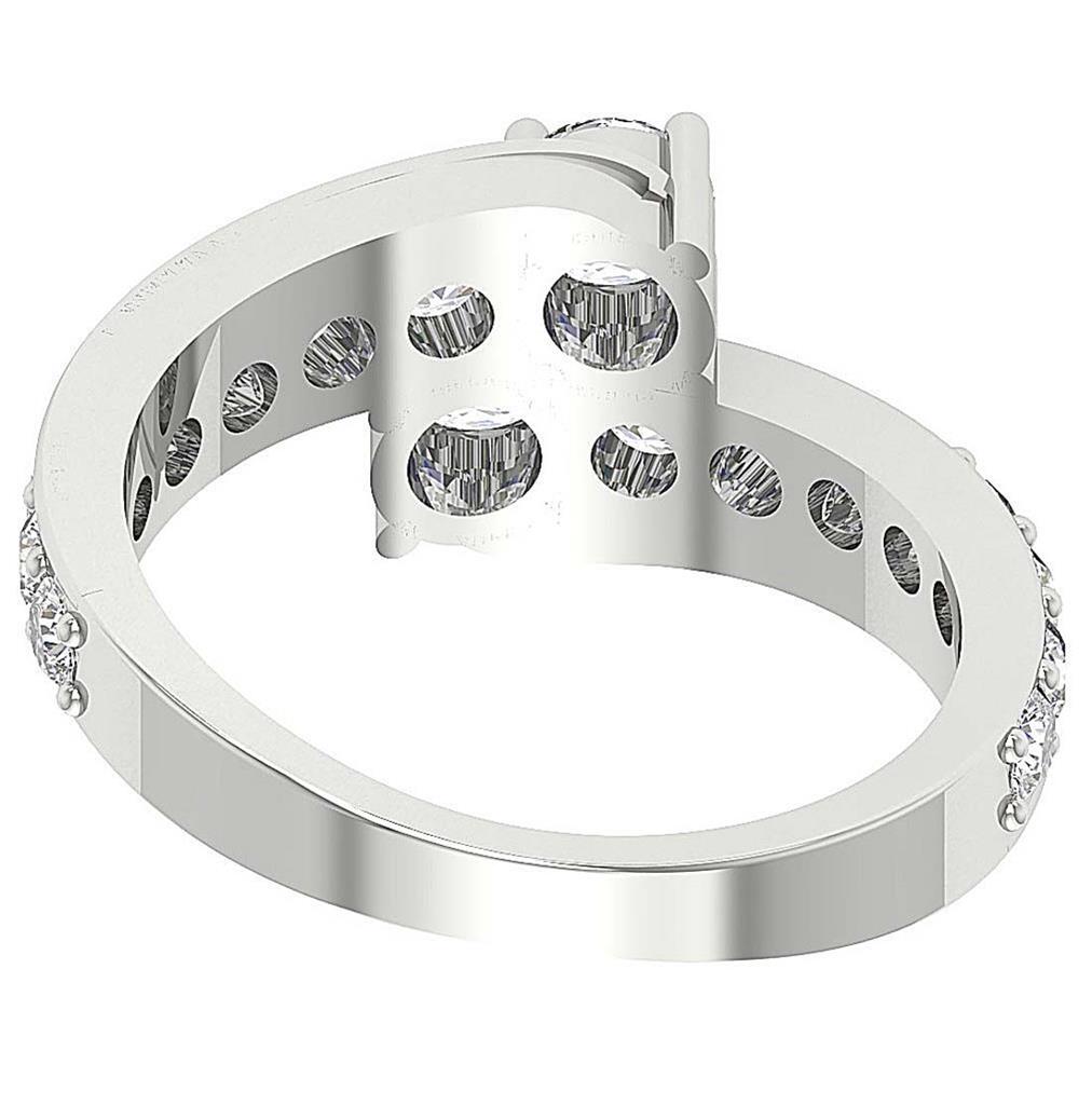 Forever Us 2 Stone Journey Solitaire Lab Grown Diamond Ring VS F 2.10Ct 14K Gold