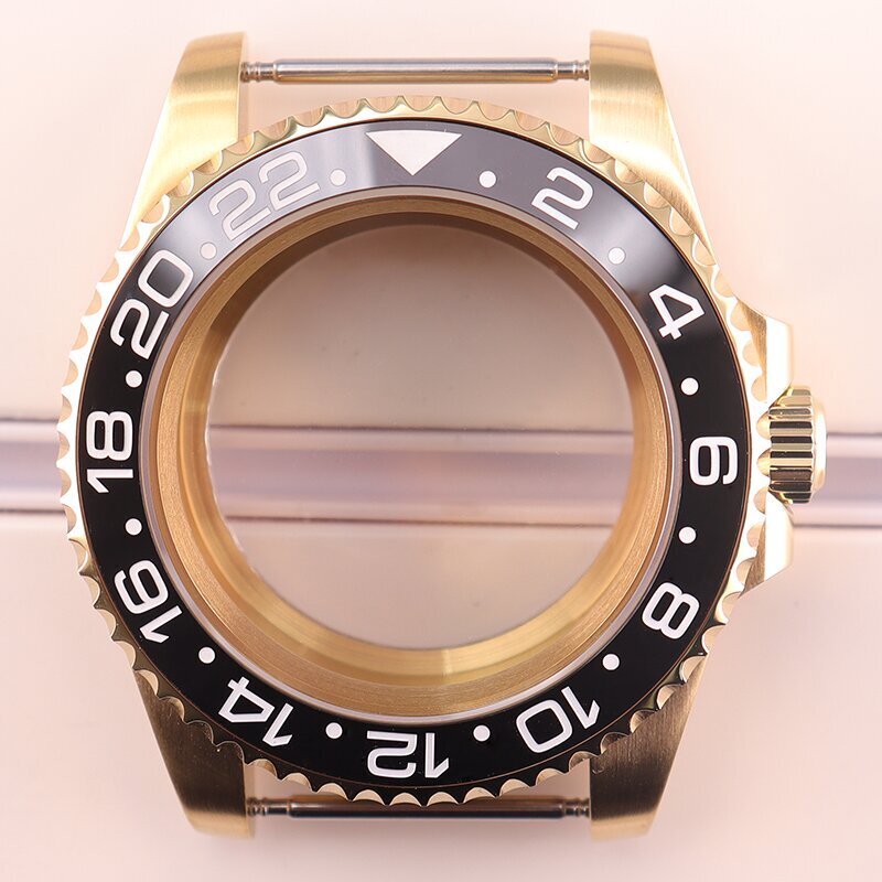40mm Stainless Watch Case Sapphire Bezel Insert For Seiko NH34 NH35 NH36 ETA2824