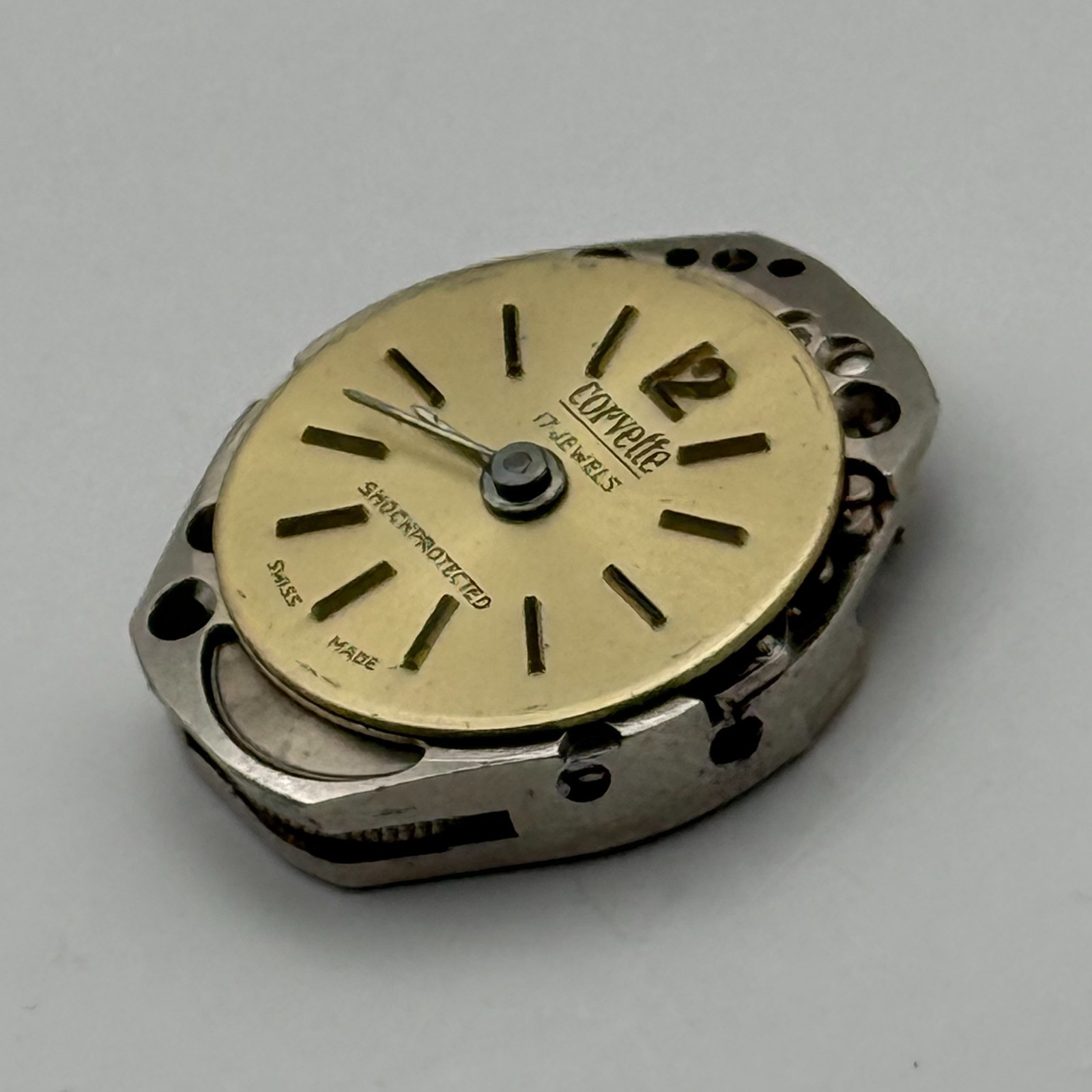 FHF 69-21 Watch Movement Corvette 17Jewels Swiss Manual Wind Parts Repair 15.3mm