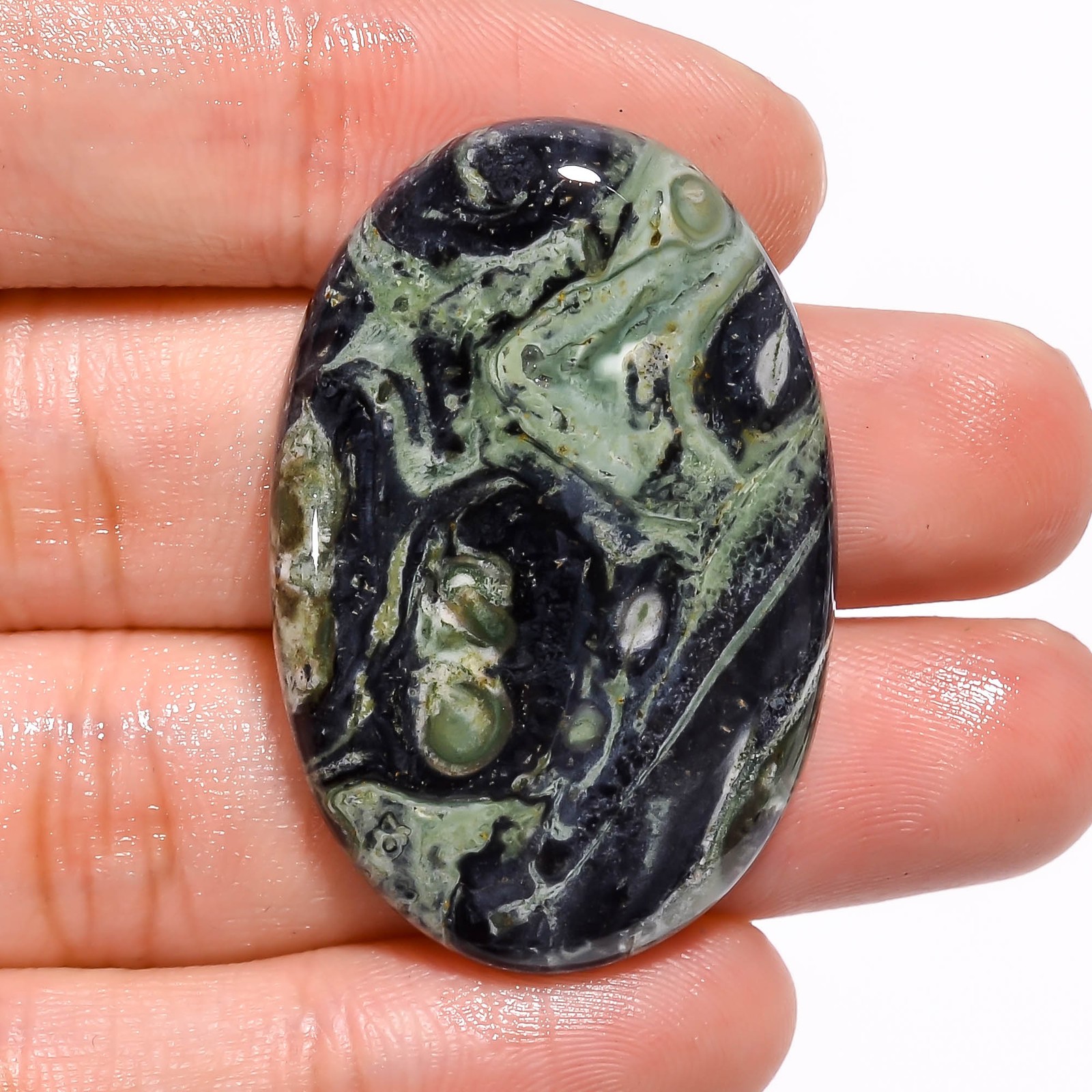 100% Natural Star Galaxy Jasper Oval Cabochon Loose Gemstone 50.5 Ct. 39X26X5 mm