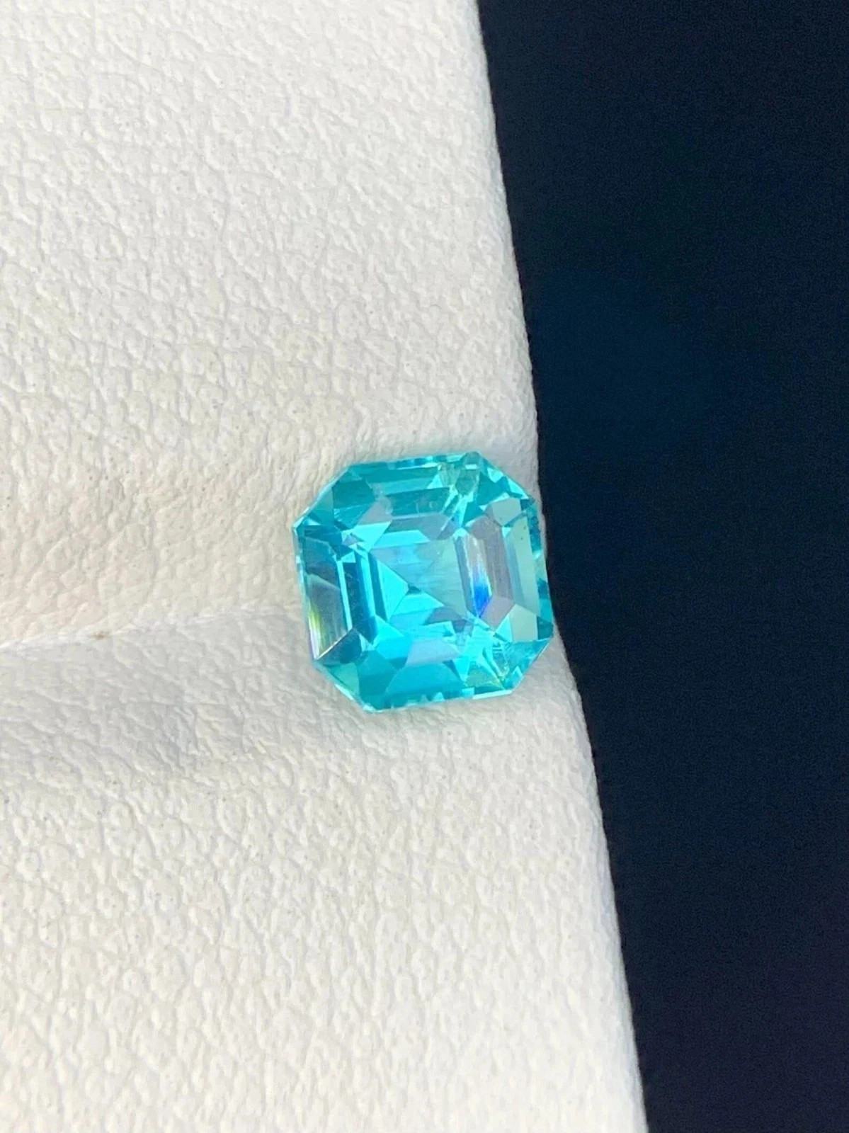 Natural Certified Blue Paraiba Tourmaline 6.70 Ct Asscher Cut Loose MR Gemstone