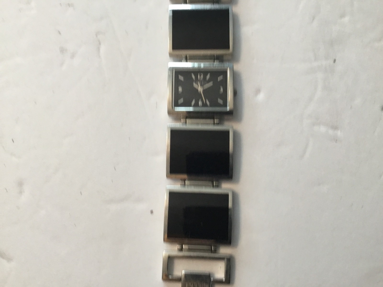 Fossil F2 ES-1619 All Stainless Steel 50 meters 165 feet, quartz, needs new batt