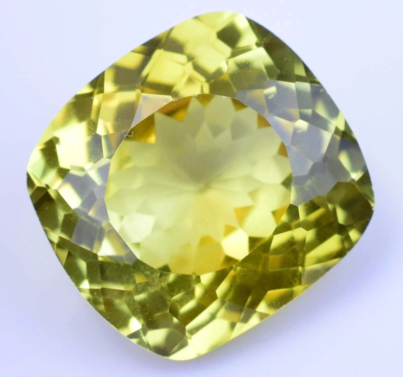 Natural 15 Ct Yellow Sapphire Cushion Cut Loose Faceted AGL Certified Gemstone