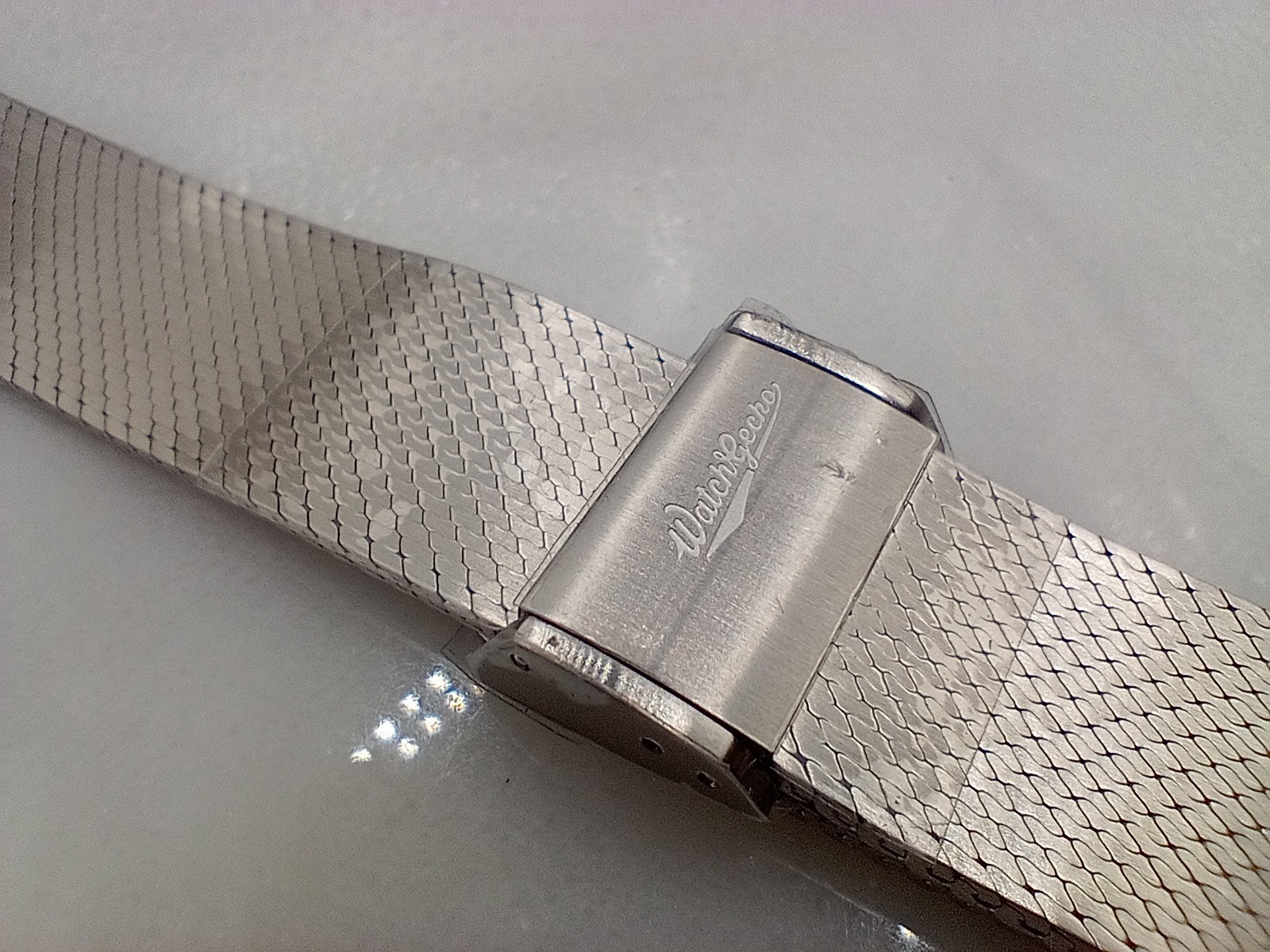 New Watchgecko 21mm Calibre 1960 Mk2 Mesh Stainless Watch Strap Bracelet 6B452