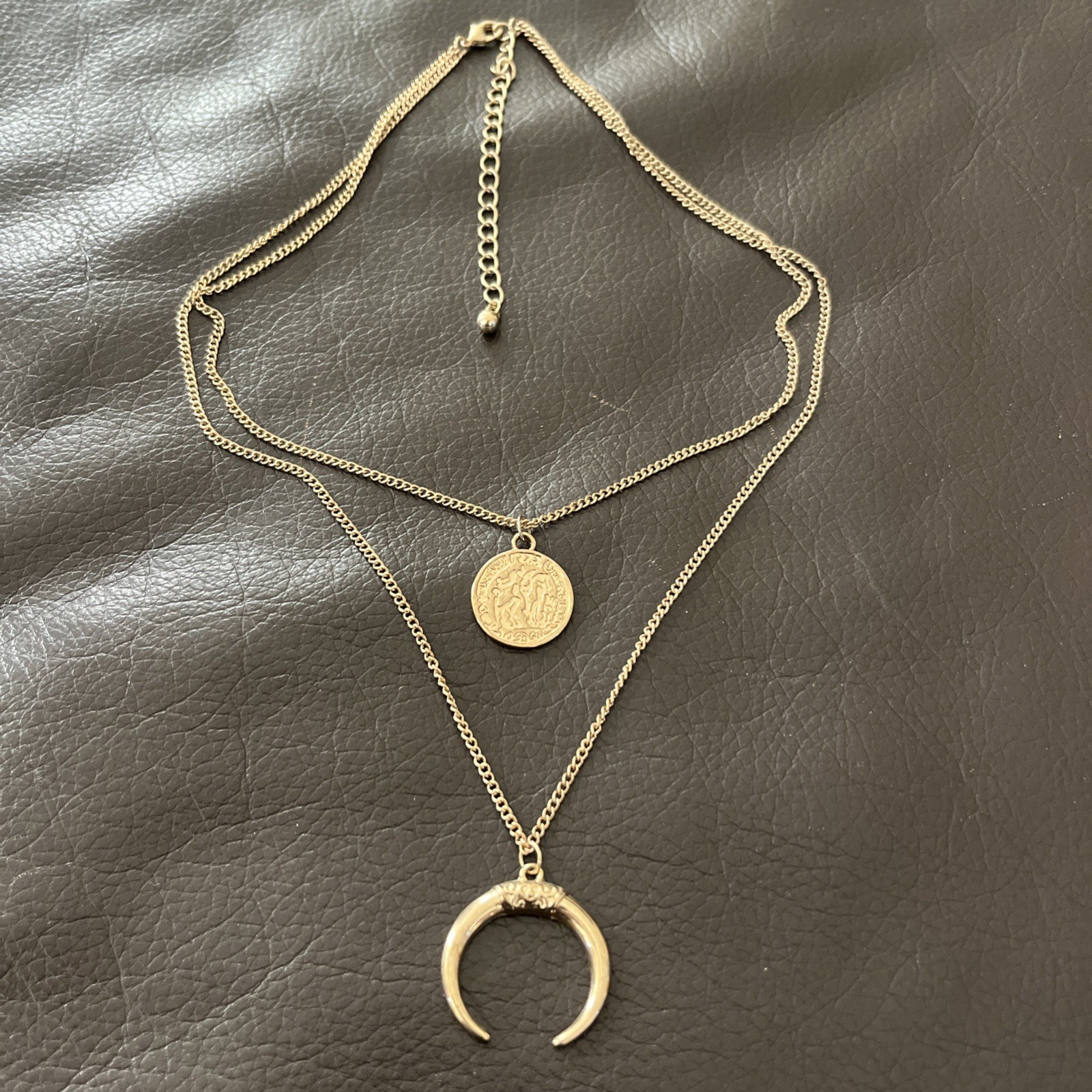 SOHI The Cosmos Multilayer Goldtone Necklace