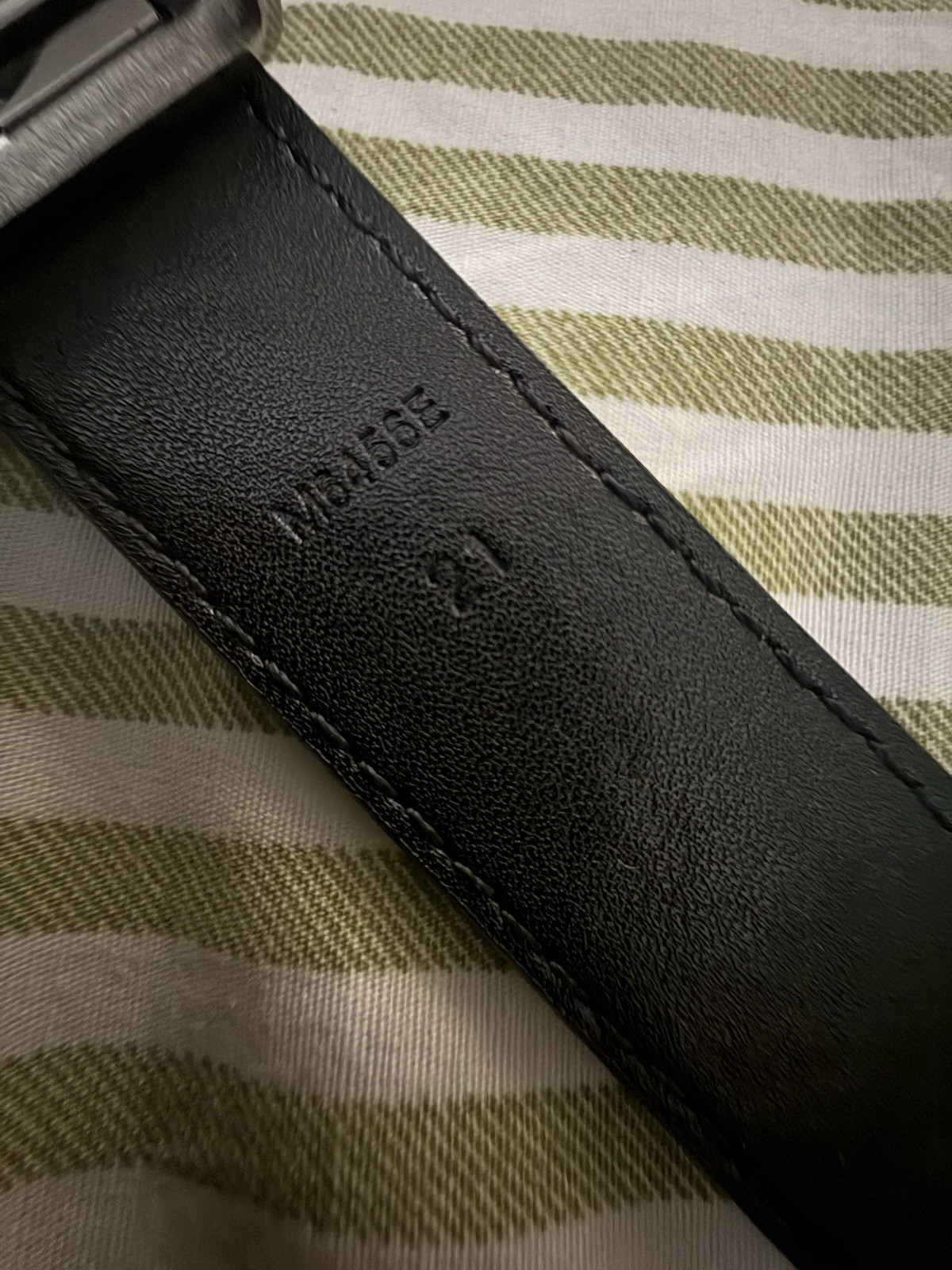 Louis Vuitton LV Slim Bracelet Monogram Eclipse Silver LV Size 21