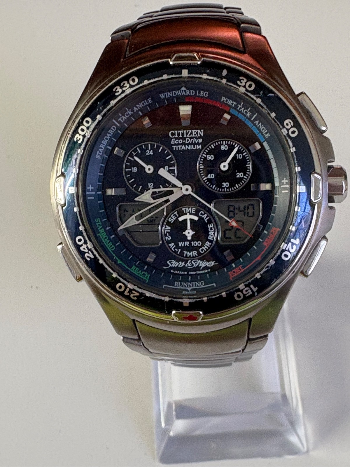 RARE TITANIUM CITIZEN ECO-DRIVE C660 “STARS & STRIPES” AMERICA’S CUP EDITION