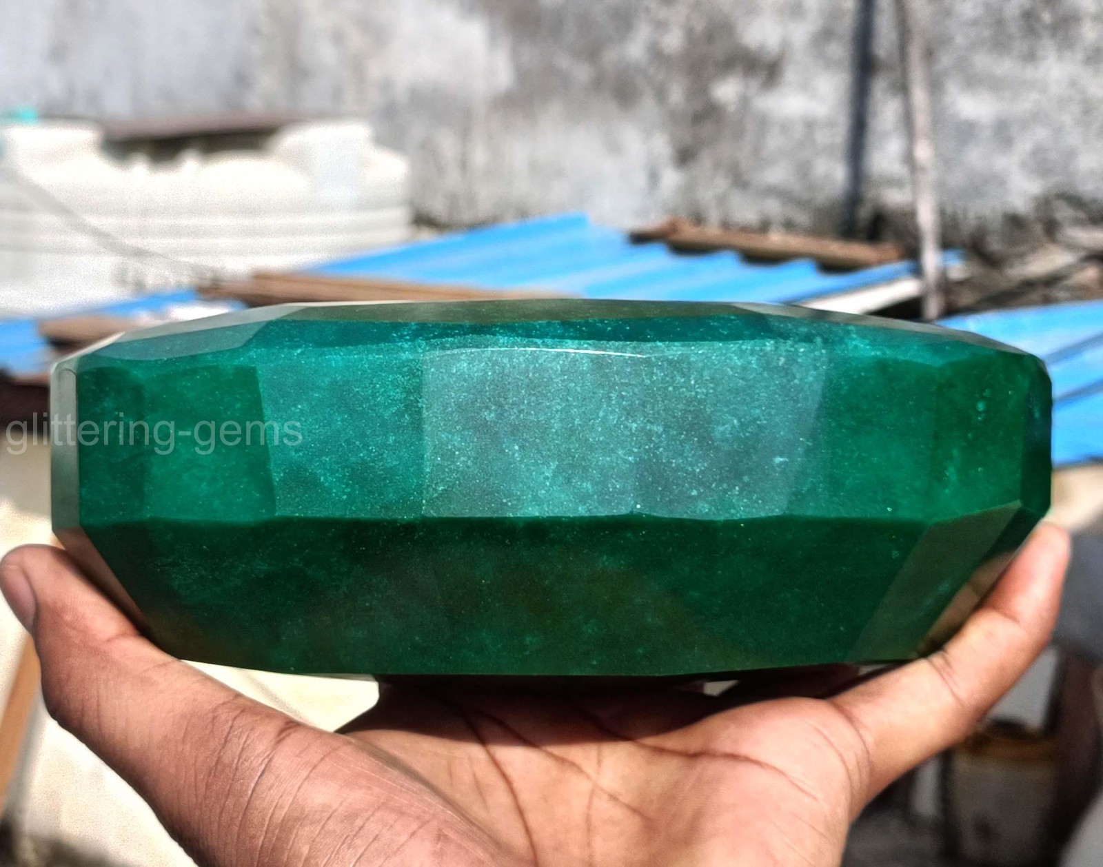 Massive 10,000 Ct Natural Emerald 2 kg Oval IGL Certified Gemstone 180×105 MM “D