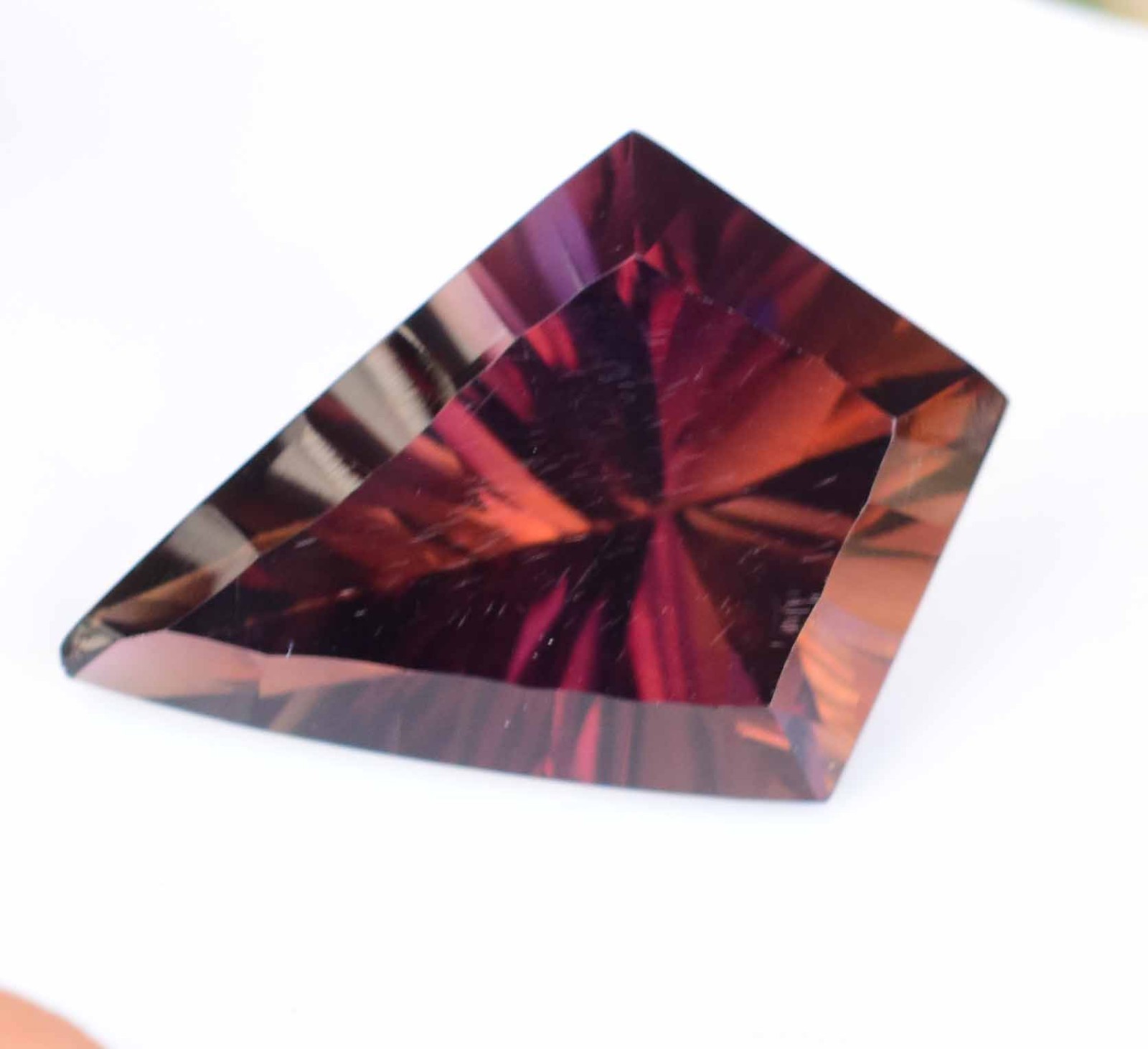 Natural Bolivia Ametrine Bi-Color 21.00 Ct Untreated Certified Loose Gemstone