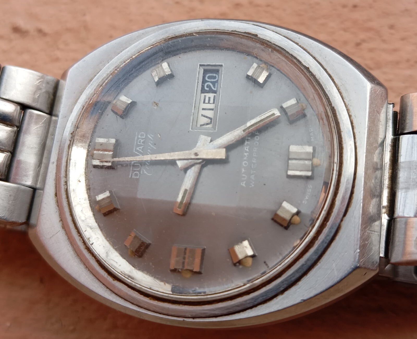 duward water proof automatic eta 2788 vintage watch for repair