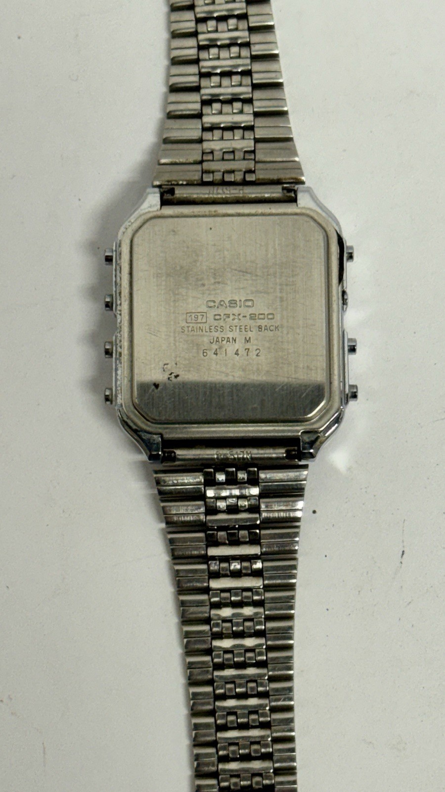 Casio CFX-200 Scientific Calculator Watch Vintage 197 Model, Made in Japan 1983