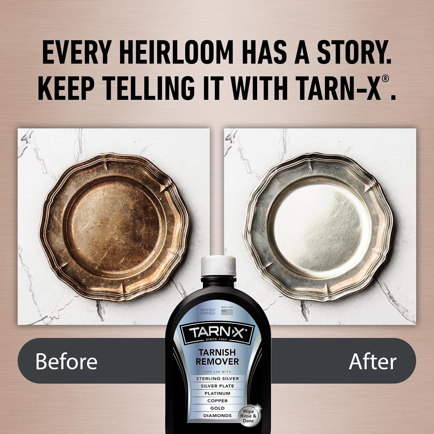 Jewelry Tarnish Remover – 12 oz Multi-Purpose Cleaner for Metals & Diamonds