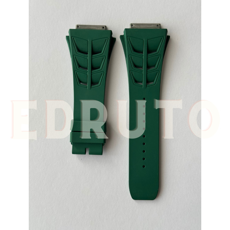 Replacement Green FKM Rubber Watch Strap For Richard Mille RM030 35-02 /03