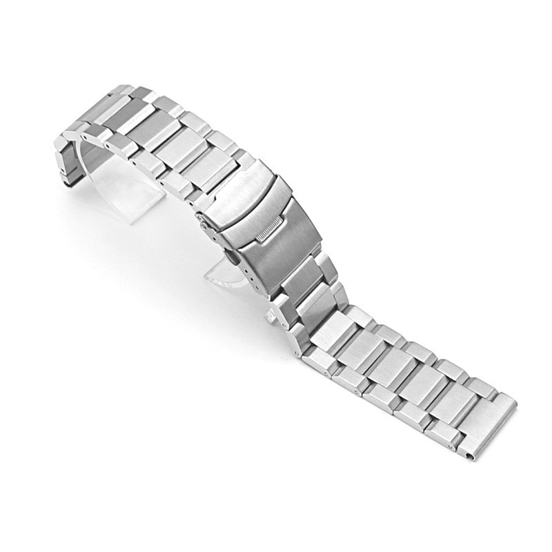 Mens Solid Brushed Watch Band Strap Stainless Steel Bracelet 18 19 20 21 22-25mm