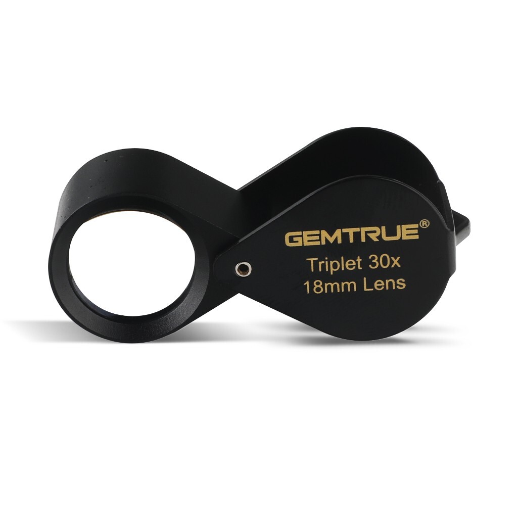 GemTrue 30x 18mm High Power Triplet Loupe – Ultra-Clear Magnification Loupe