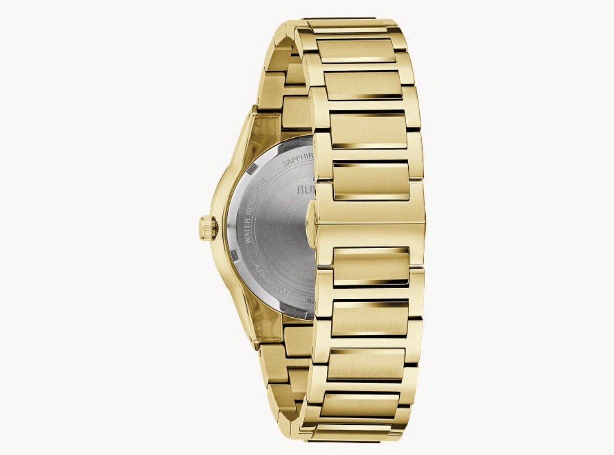 New Black Dial Gold Stainless Steel Bracelet Millennia Men’s 97A183