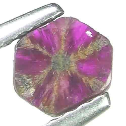 SYMMETRICAL NATURAL DARK REDDISH PINK COLOR FANCY CUT TRAPICHI RUBY GEM