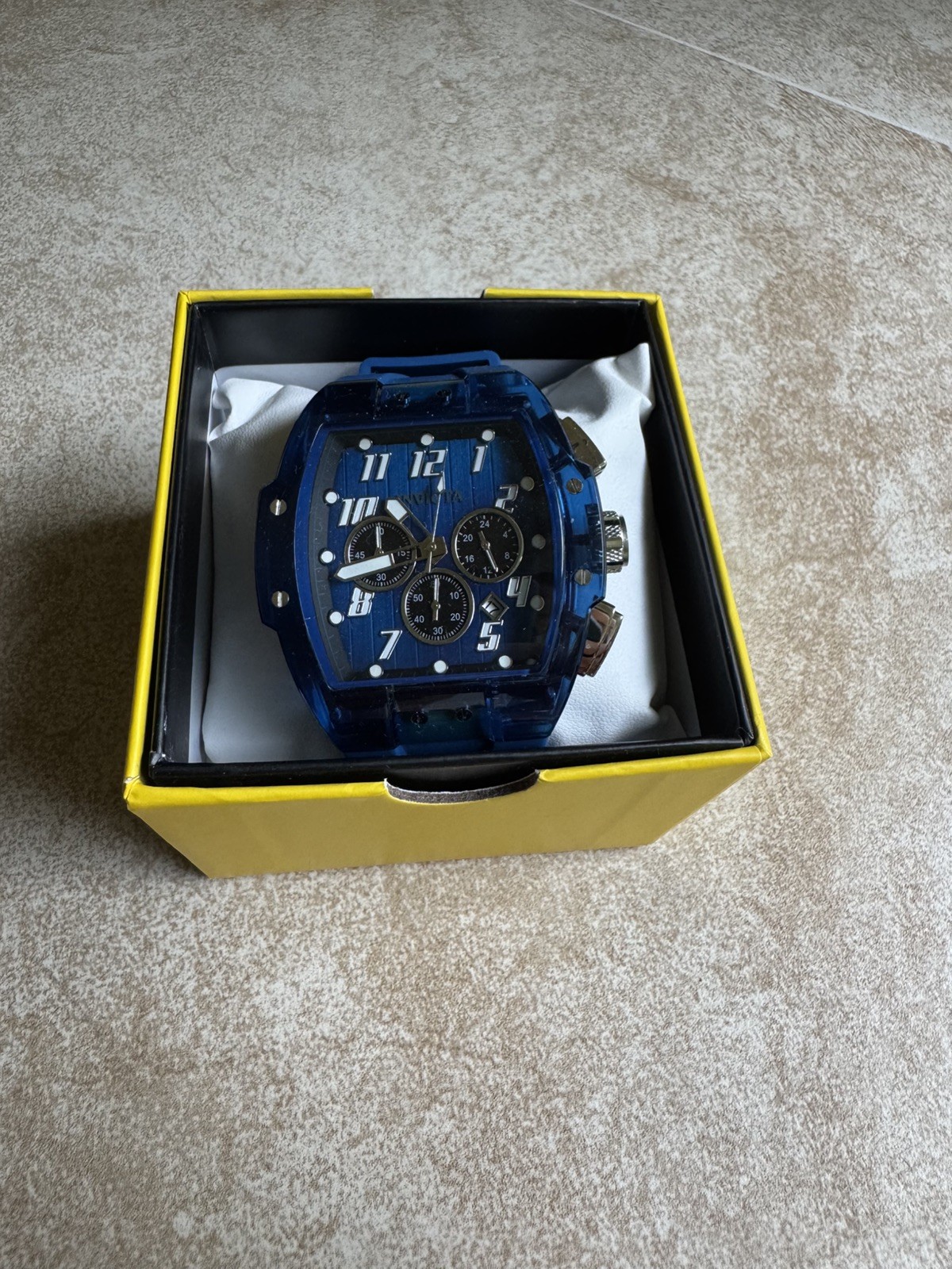 Invicta S1 Rally Kinesia Anatomic 47mm, Blue Men’s Watch 45484 Brand New w/ box