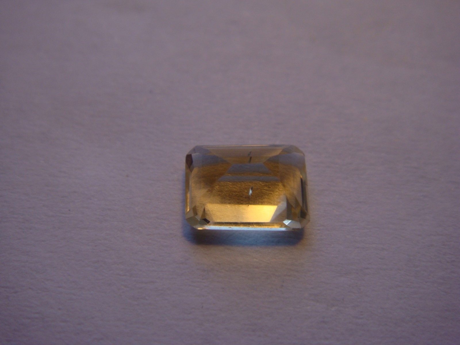 Citrine Rectangular Emerald Cut Gemstone 7 mm x 5 mm 1 carat Gem Yellow Stone