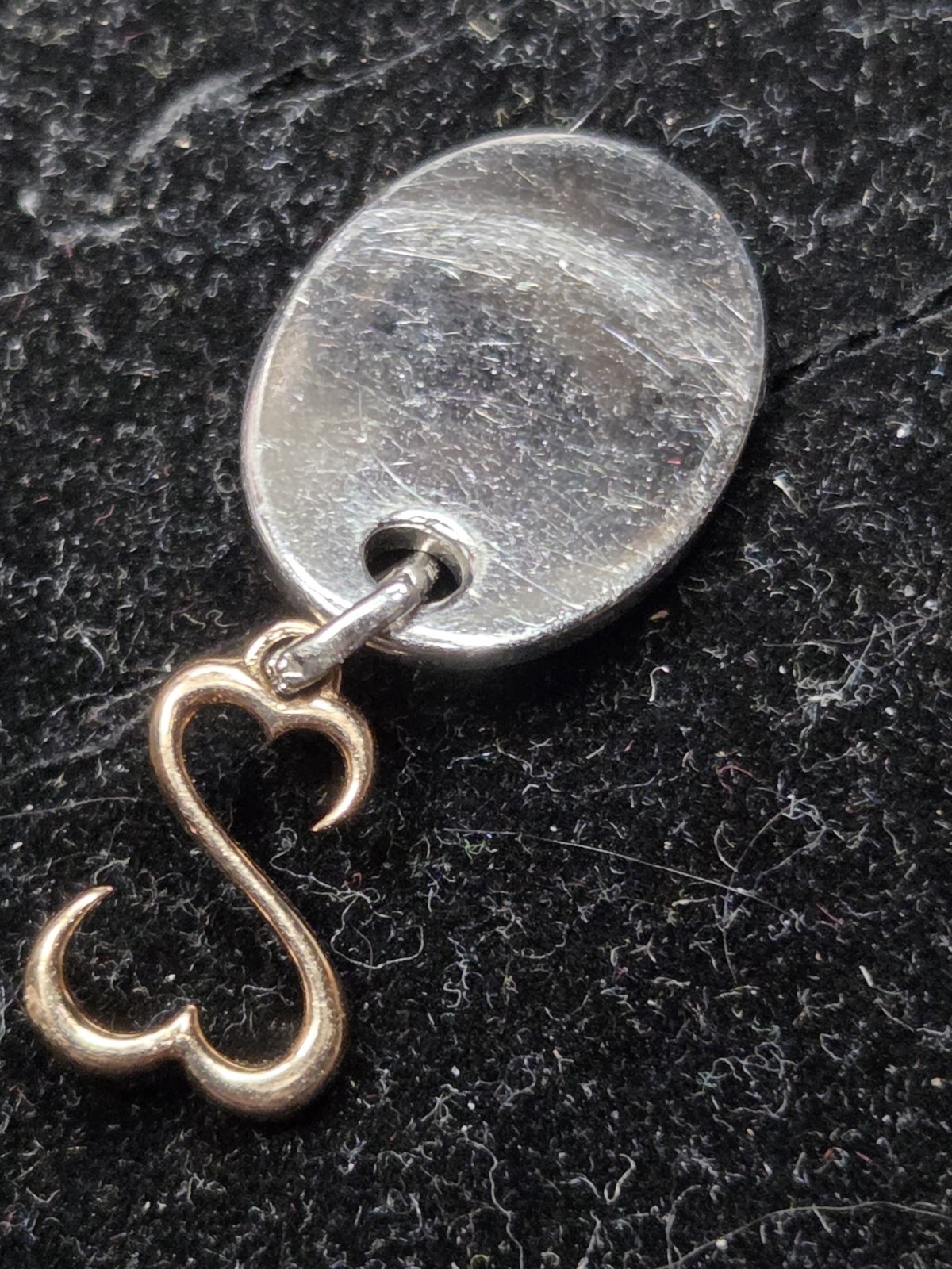 JANE SEYMOUR 14 KT DIAMOND OPEN HEARTS PENDANT