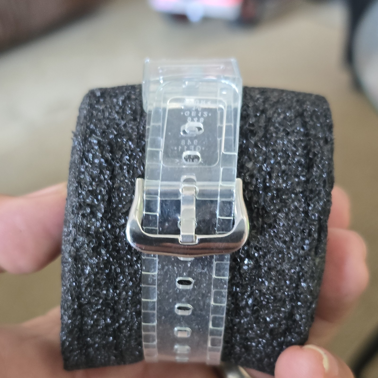 Casio G-SHOCK GA-2100 Transparent Resin Quartz Analog Digital Black Yellow Watch