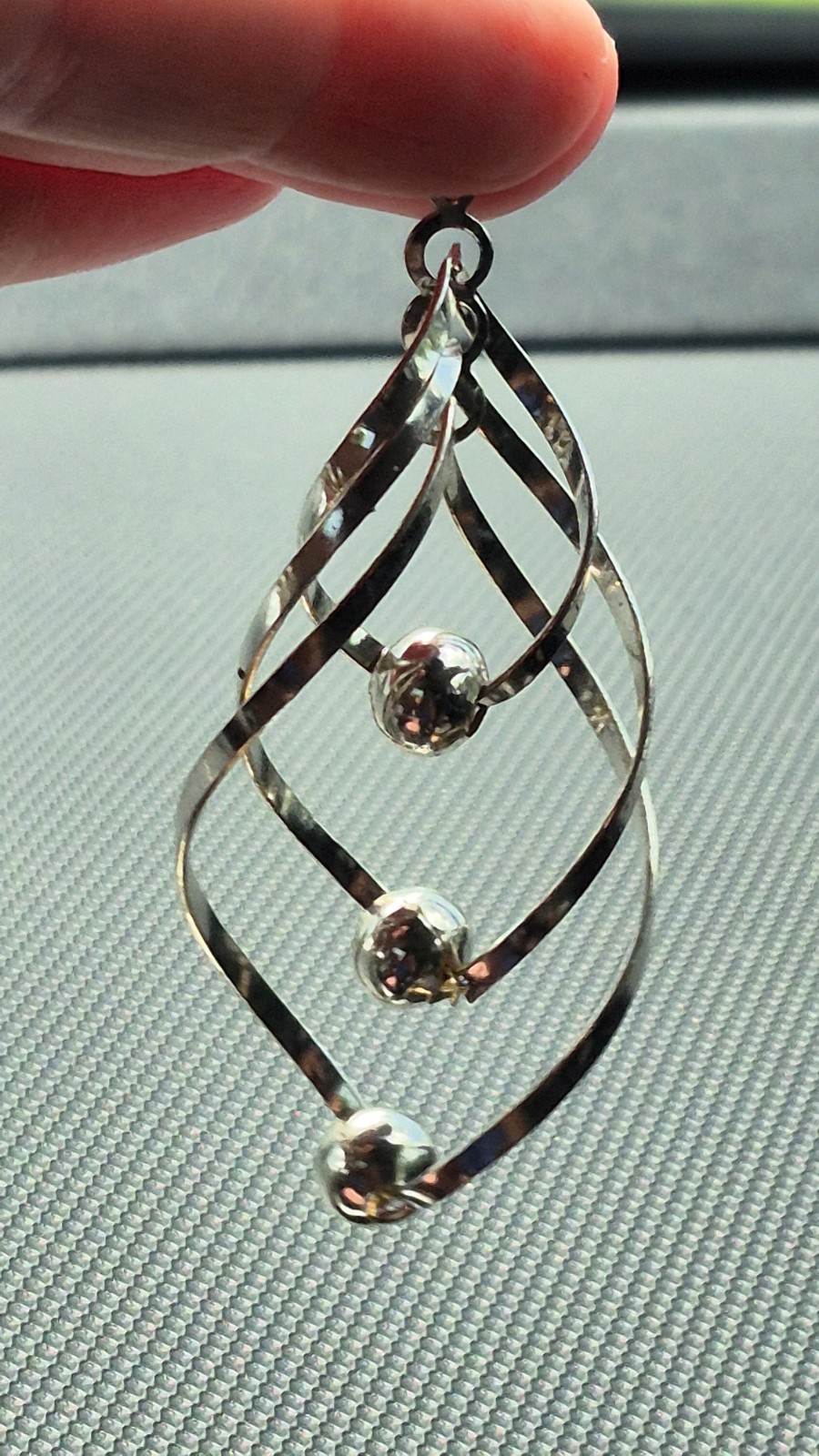 Beautiful 925 Sterling Silver Multi-Strand Twisted Dangle Earrings