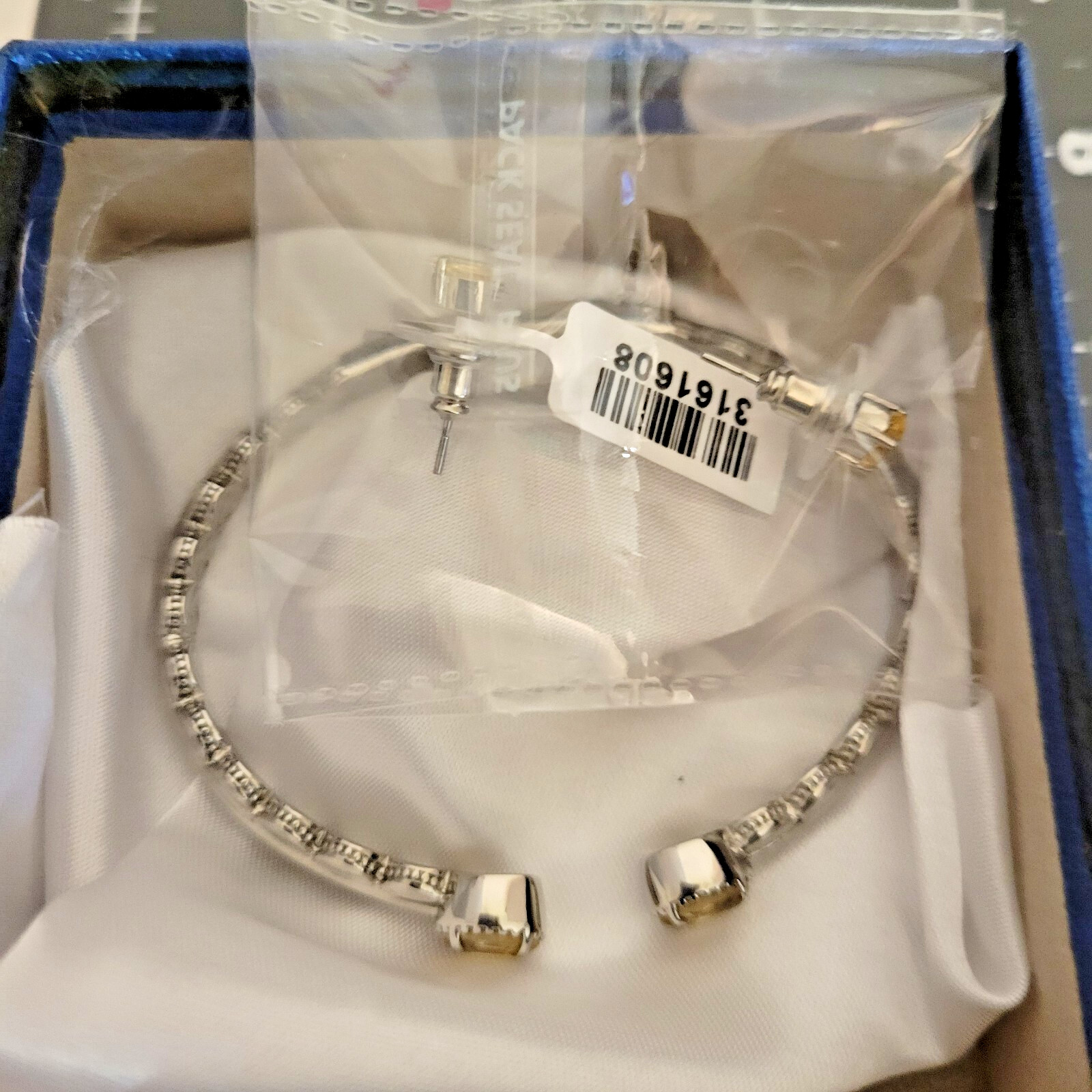 Bracelet & earrings for November birthday Citrine Stones in silvertone Jewlery