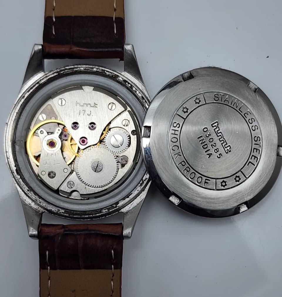 HMT Janata Hindi Silver Dial 17 Jewels Mechanical Hand Wind Classic Wrist Watch