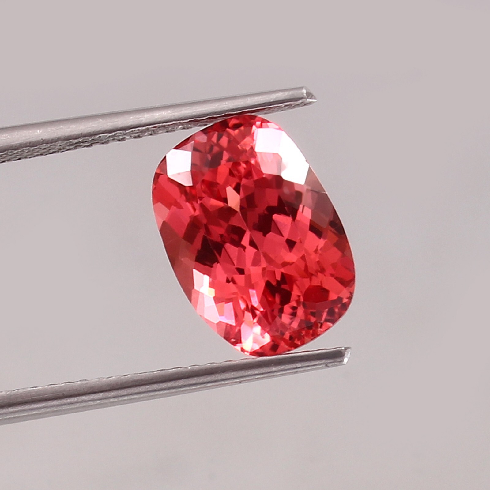 Natural Flawless Ceylon Padparadscha Sapphire Cushion Cut Loose Gemstone 11×8 mm