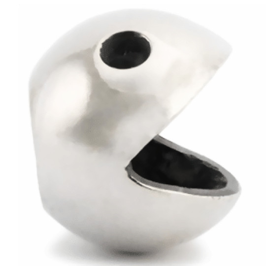 Trollbeads RARE TREASURE PACMAN Ghost Fighter Bead TAGBE-00236