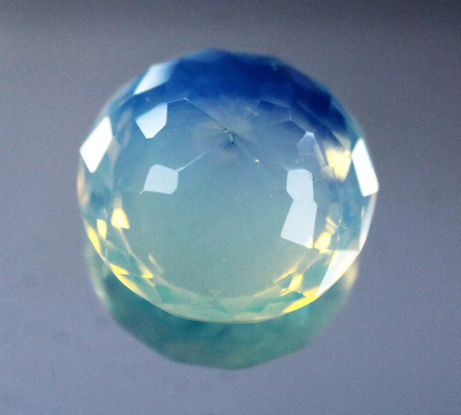 Australian Natural 99.20 Ct Bi-Color Opal Round Cut Welo Certified Untreated Gem