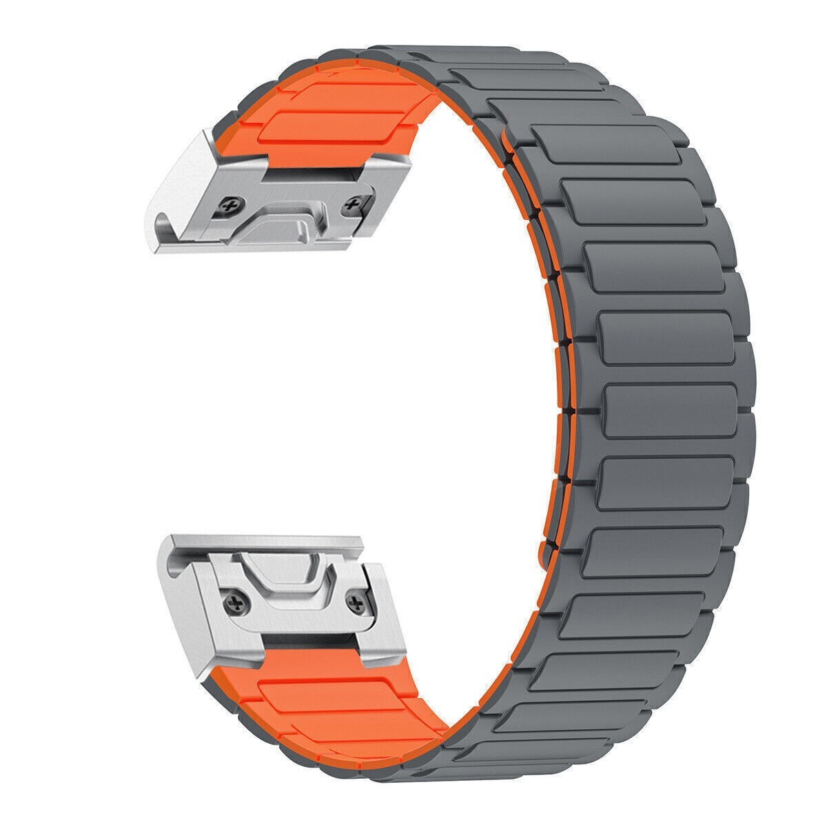 26mm Magnetic Silicone Loop Strap for Garmin Band Fenix 8 51mm 7X Pro 6X 5X Plus