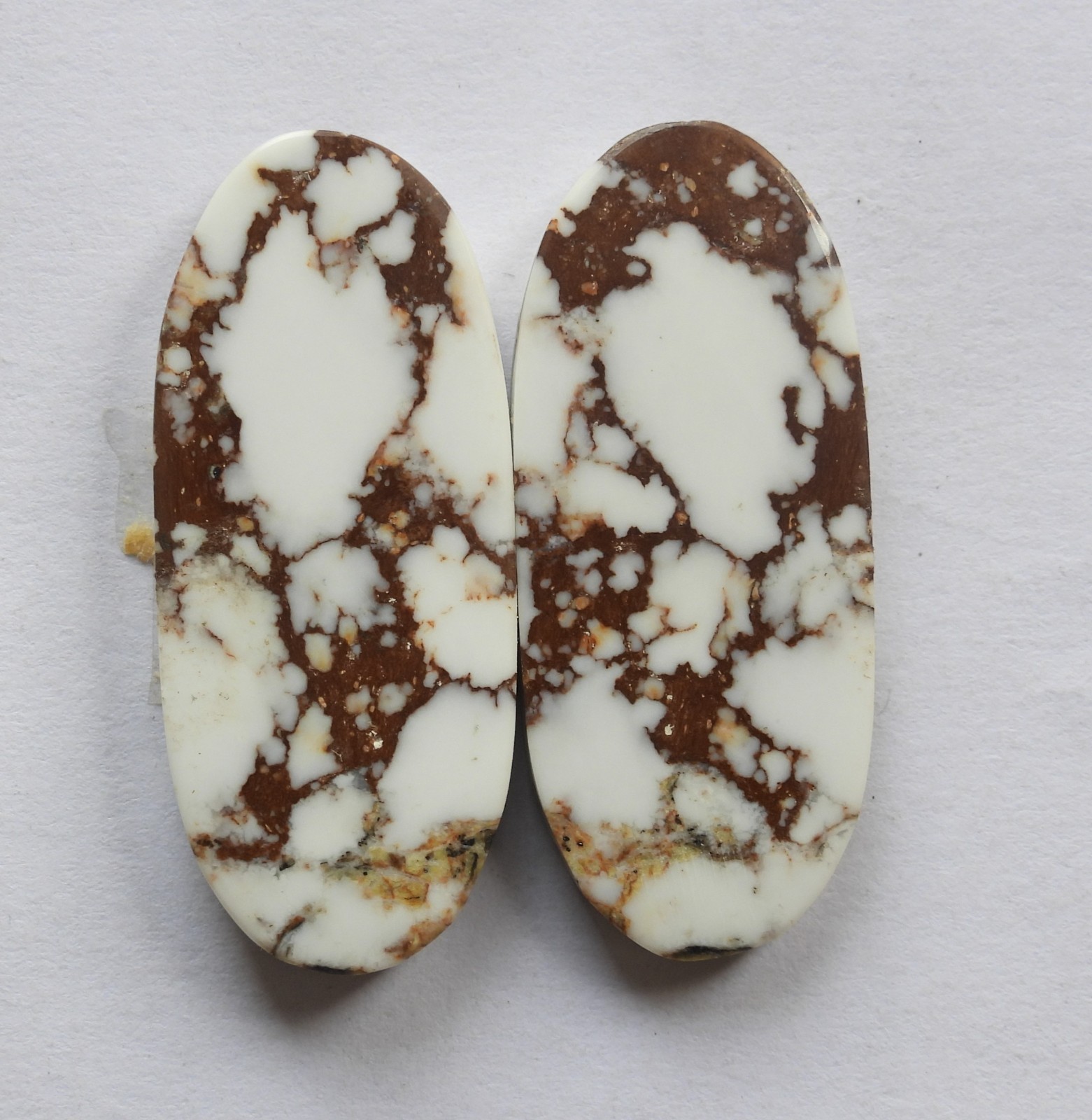 46.35 Ct Natural Wild Horse (33.6mm X 14.3mm each) Cabochon Loose Match Pair