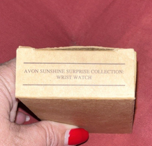 Avon Wrist 1994 Blue & Yellow Sun and Moon Sunshine Surprise Collection Watch