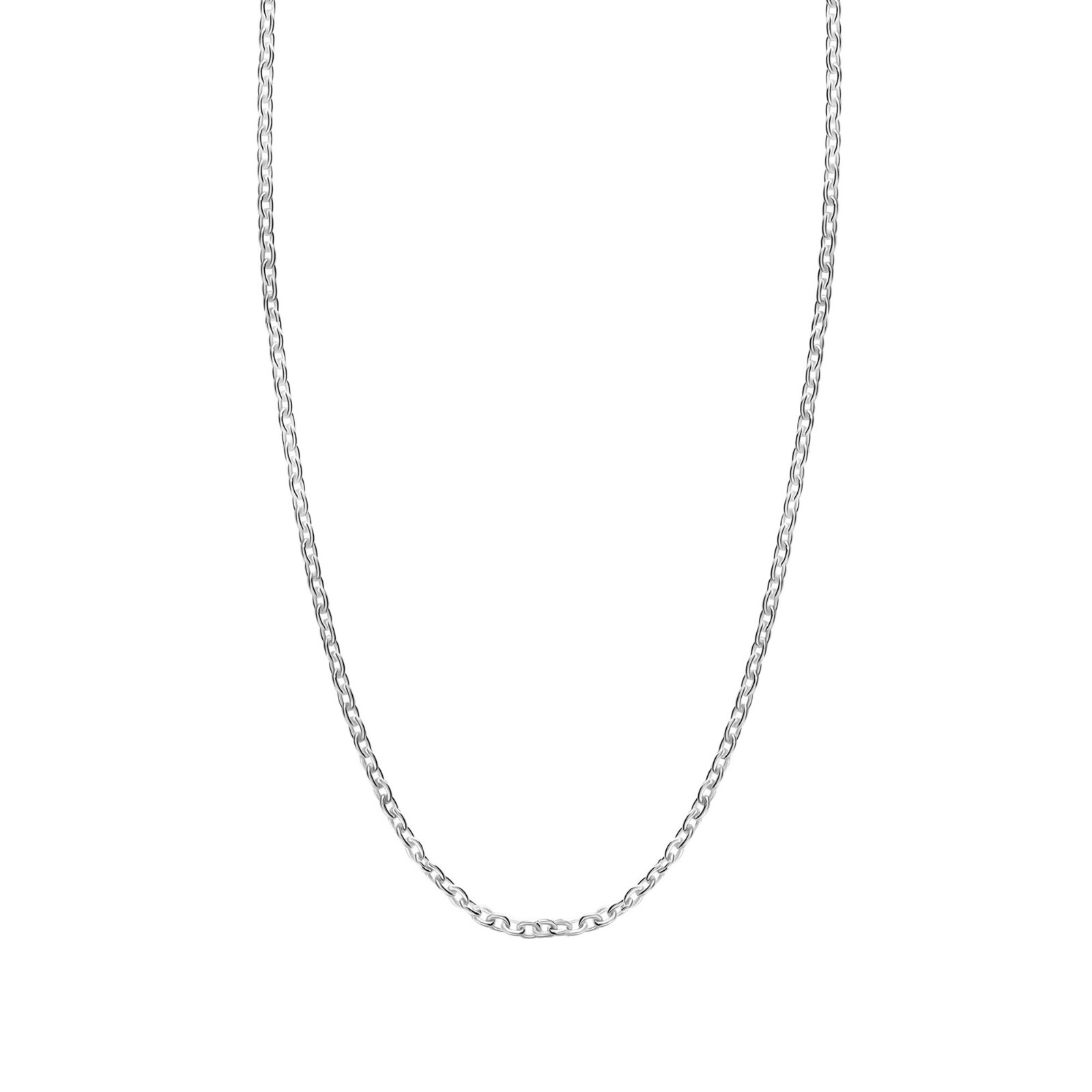 Pure 925 Sterling Silver Cable Chain Necklace for Teen Women and Girls 1.2MM