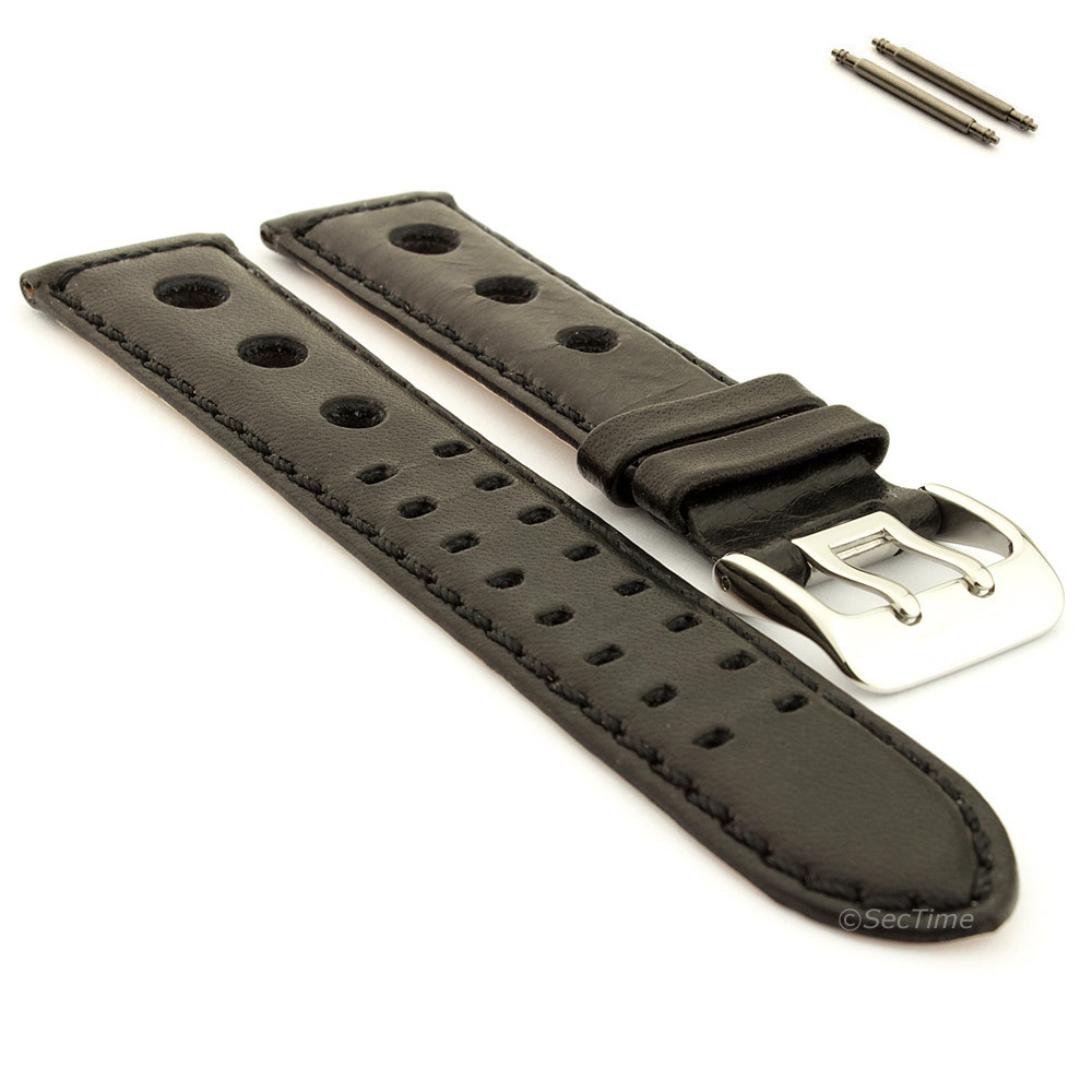 Genuine Leather Watch Strap Band Rally Double-tongue Buckle 20 22 24 Dani MM