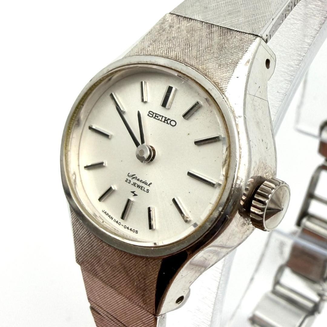 Rare Seiko 23-jewel manual-winding oval watch, special edition, women’ 〔NEW〕