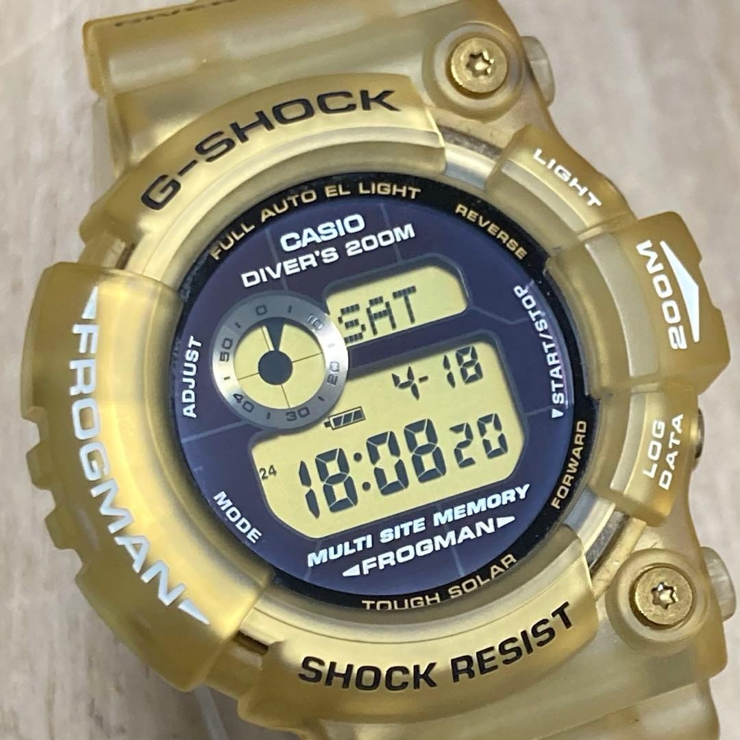 Tough Solar Fully Functional Excellent Condition G-Shock FROGMAN GW 225E 25th An
