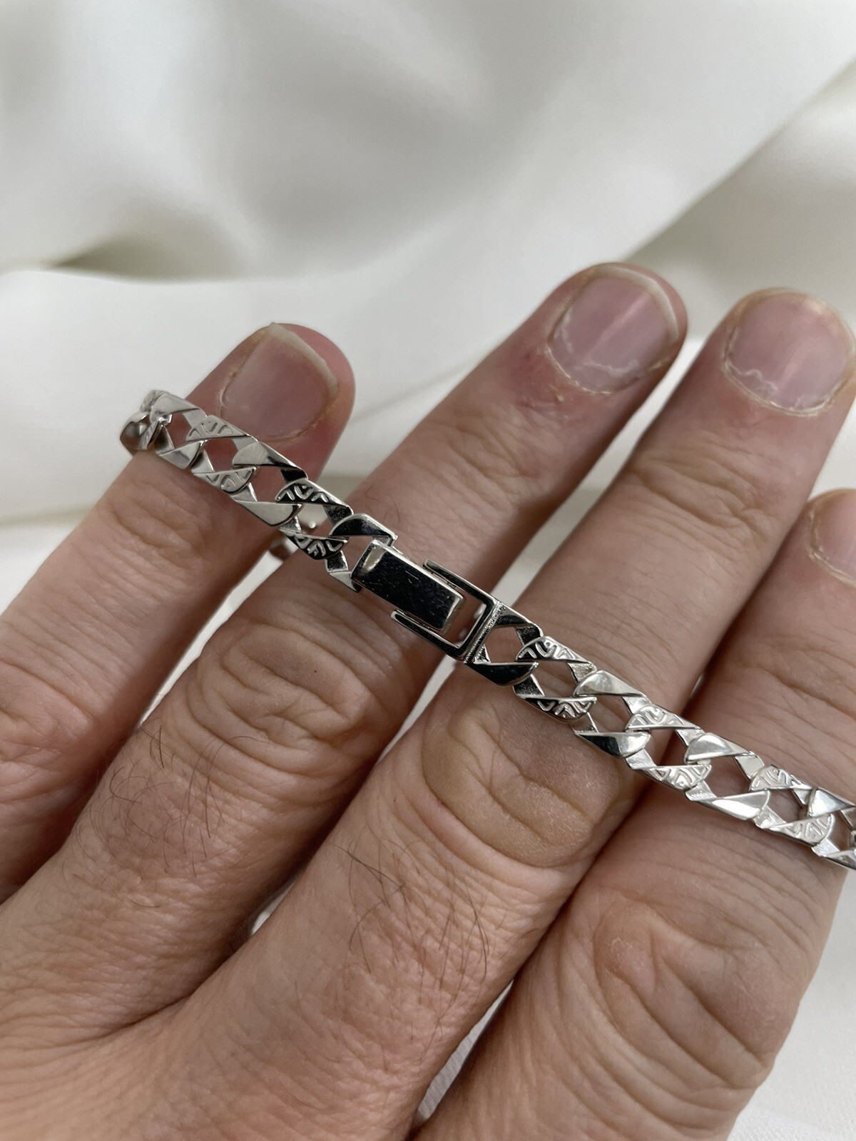 MUM Silver Bracelet Ladies’ CZ Heart & MUM bracelet 12.0 Grams – 6.5 Width 1mm