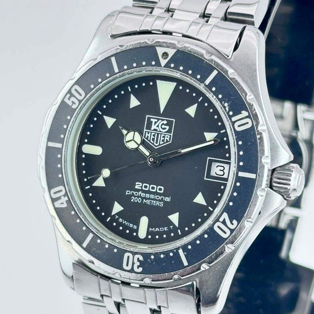 TAG Heuer Professional 200M 973.006 Quartz Black Dial Diver Watch 38mm