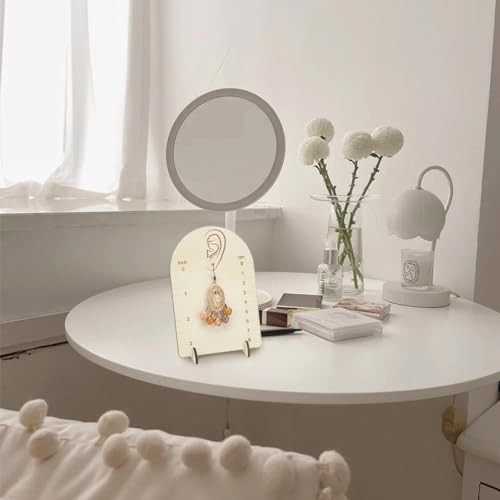 2 Pcs Earring Measurement Display Stand 3.5x2x5 Wood Ear Stud Stand 3.5x2x5″