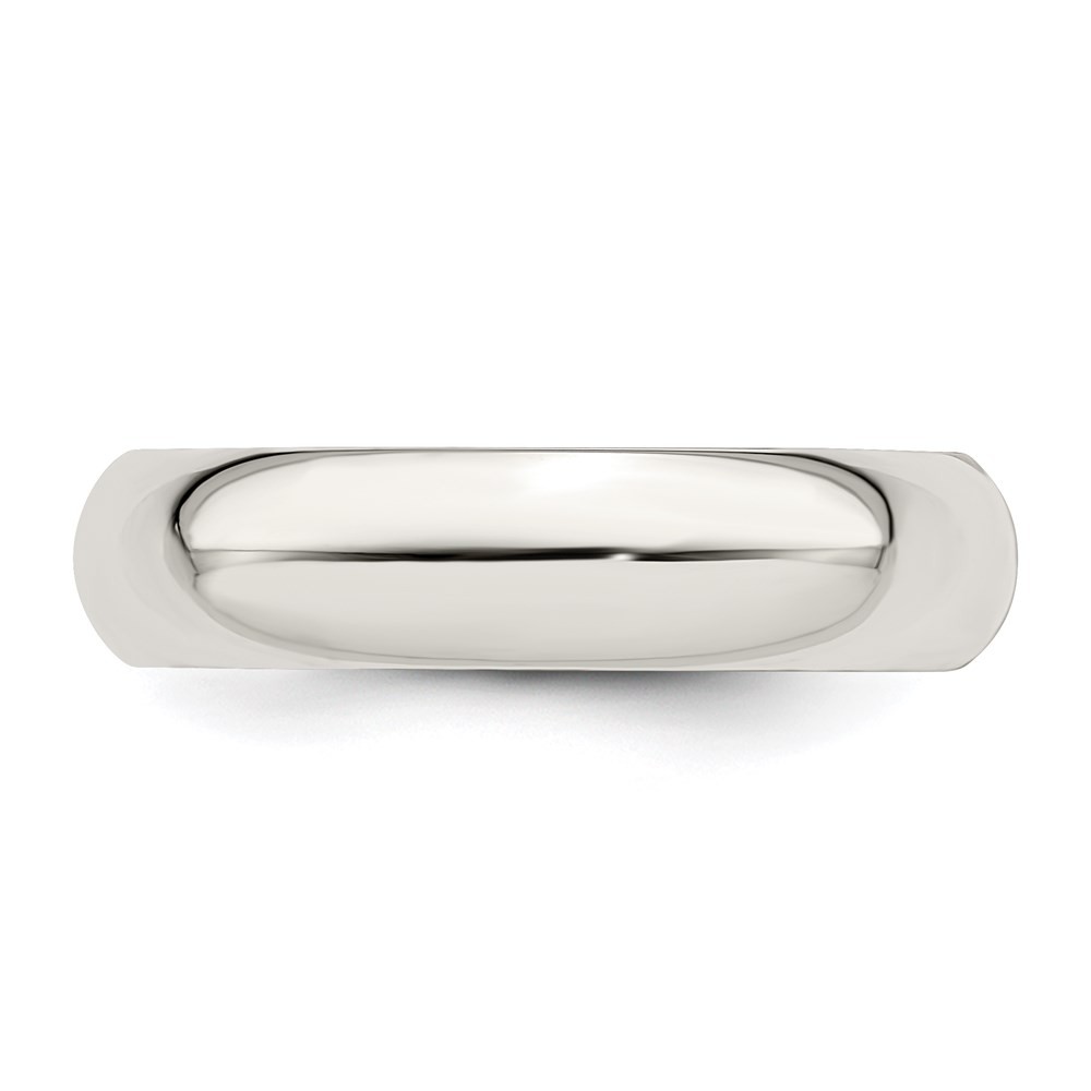 Sterling Silver 5mm Comfort Fit Wedding Band Ring Size 10
