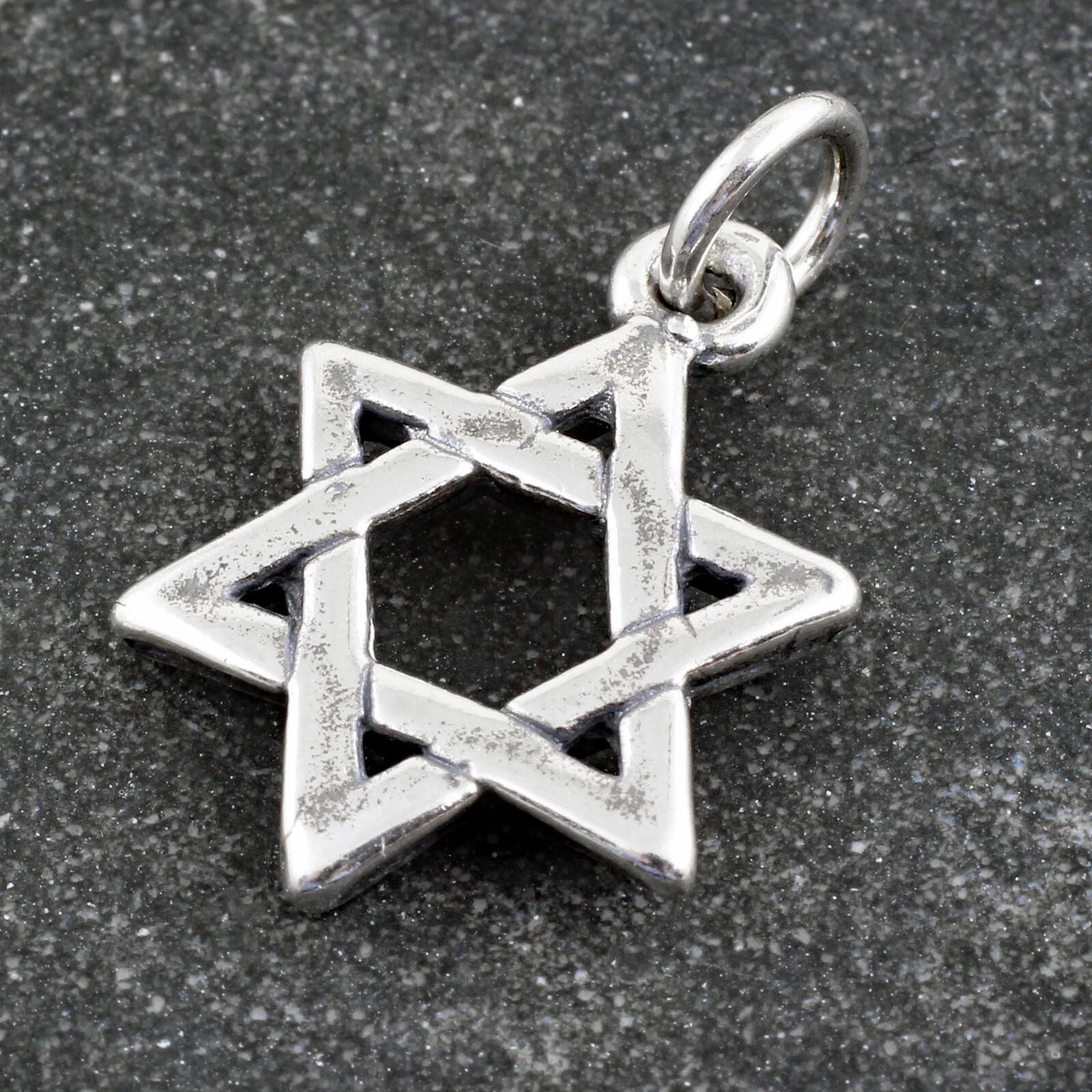 925 Sterling Silver Jewish Star of David Israel Charm Pendant