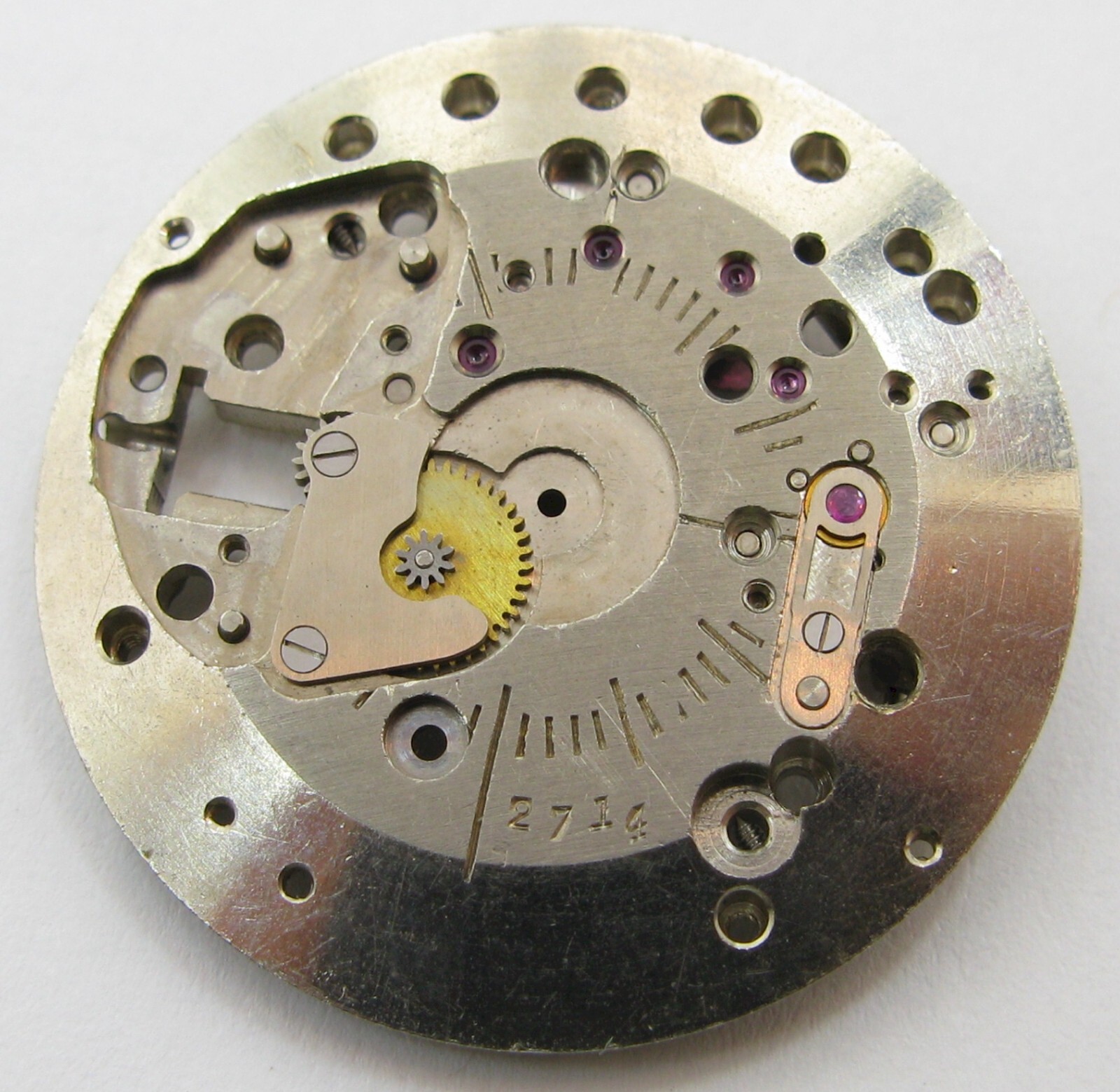 Helvetia 836 21 jewels incabloc main plate #100 + … automatic watch part …
