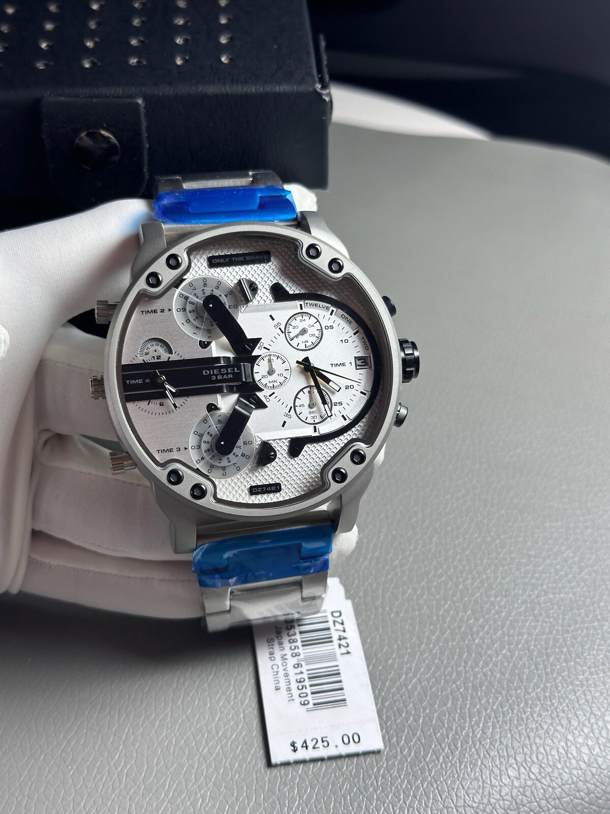 Diesel DZ7421 Mr.Daddy 2.0 Silver-Tone Stainless Steel Chronograph Men’s Watch