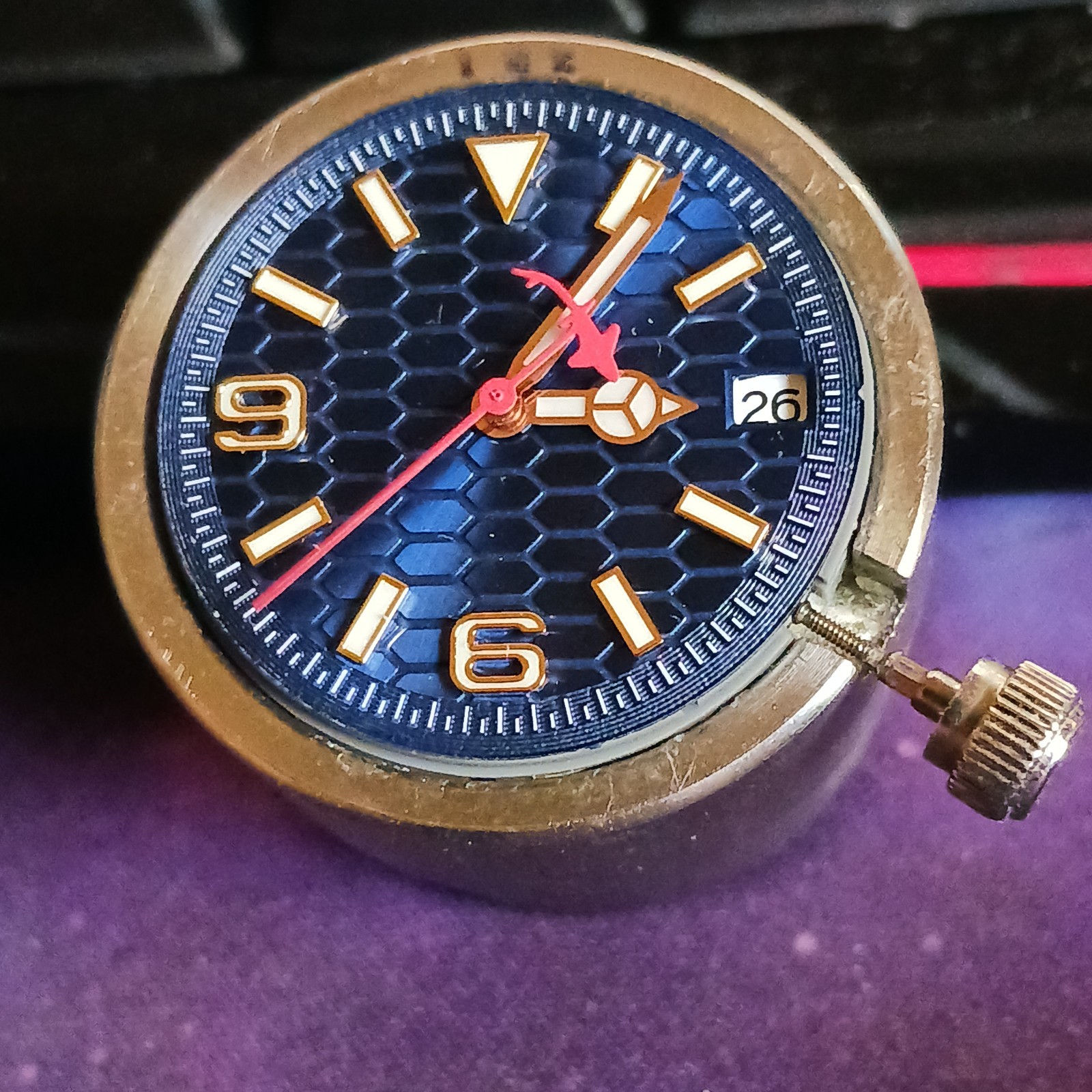 mens 44mm automatic watch, NH35, Dweller, Sapphire, Exhibition, 904L Stainless.