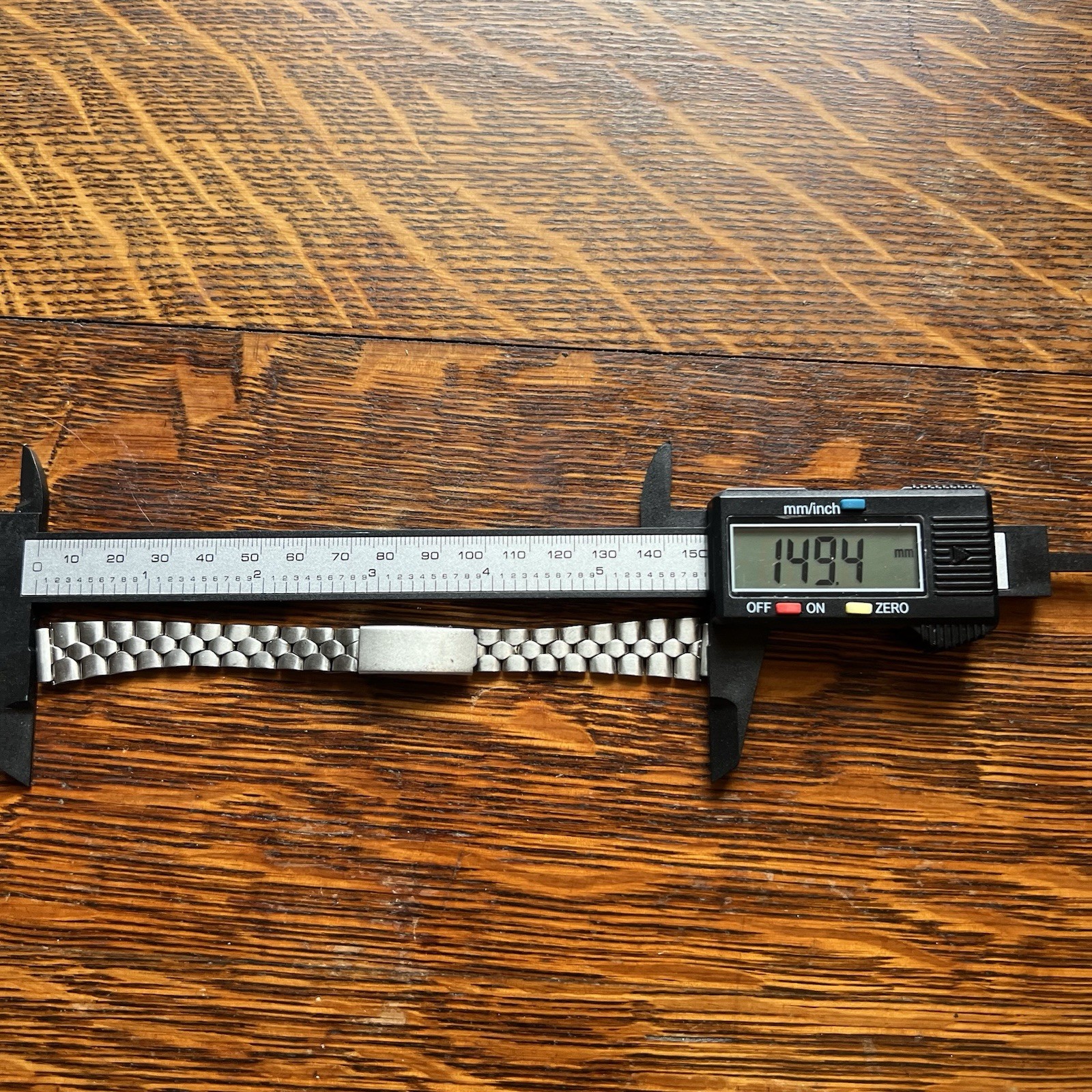 Vintage Stainless Steel Watch Band SS 1970’s 1980’s Tapered