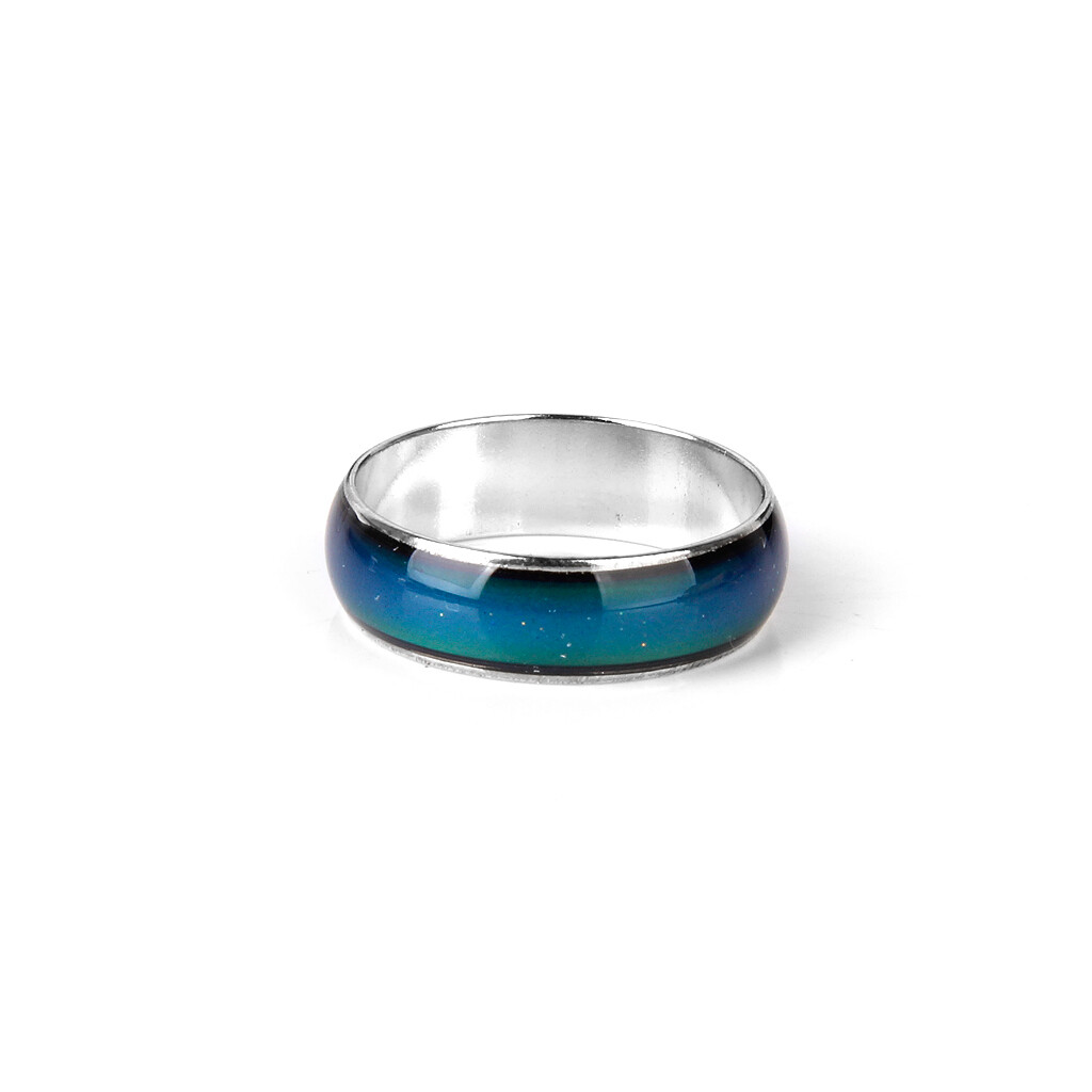 Stainless Steel Temperature Changing Color Mood Rings Emotion Ring Mood Band USA